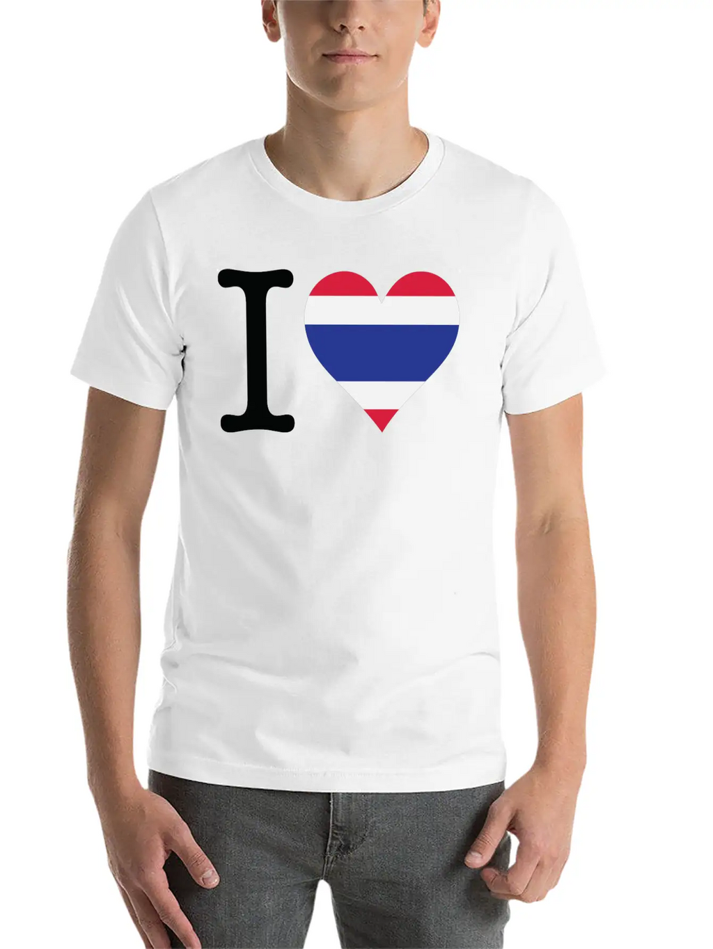 I Love Thailand Casual Graphic T-Shirt – Simple And Comfortable Daily Wear