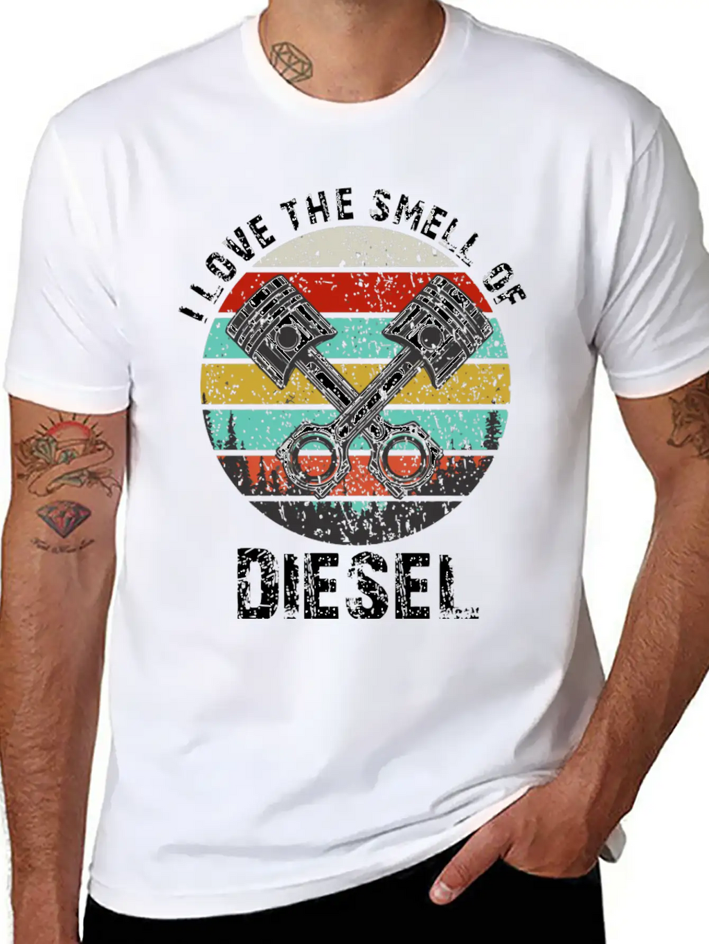 I Love The Smell Of Diesel Funny Truck Driver Gift Unisex Casual T-Shirt – Clean Design For Daily Comfort