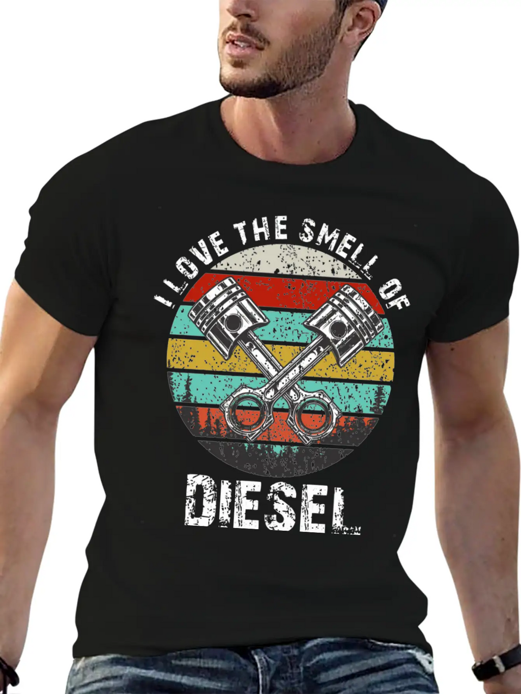 I Love The Smell Of Diesel Funny Truck Driver Gift Unisex Casual T-Shirt – Clean Design For Daily Comfort