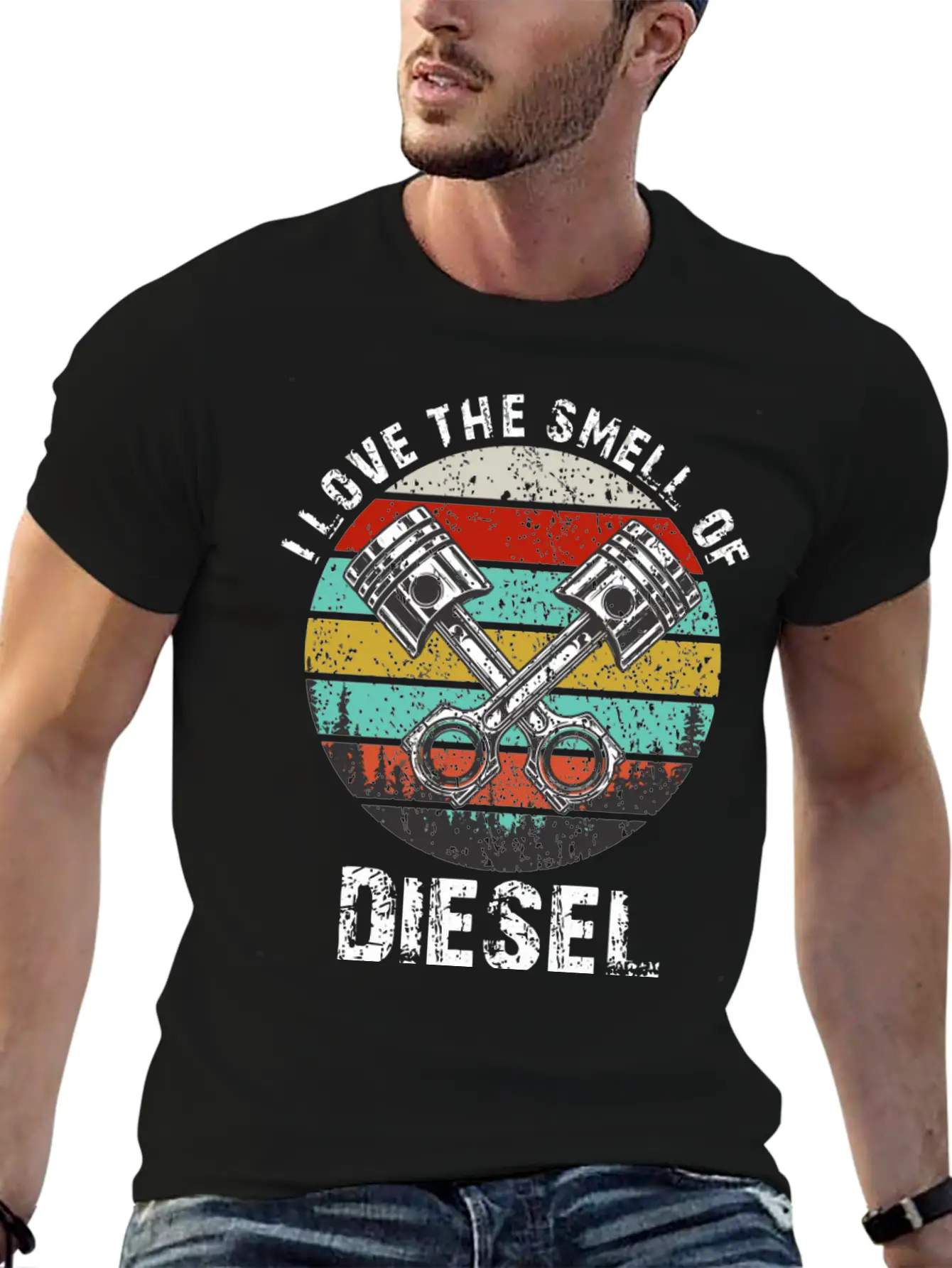 I Love The Smell Of Diesel Funny Truck Driver Gift Unisex Casual T-Shirt – Clean Design For Daily Comfort