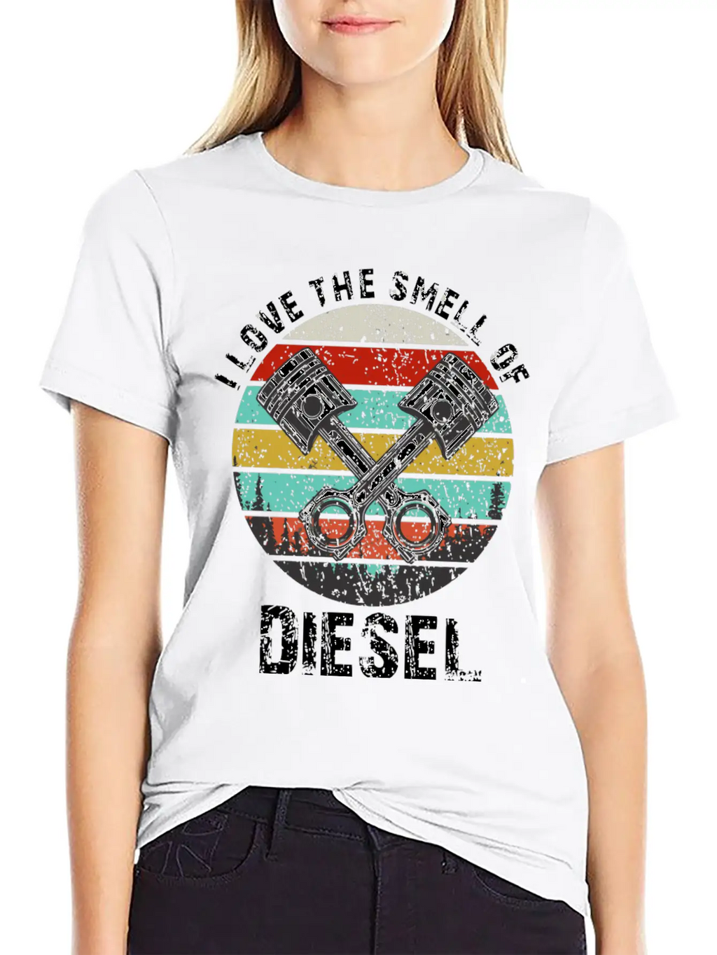 I Love The Smell Of Diesel Funny Truck Driver Gift Unisex Casual T-Shirt – Clean Design For Daily Comfort