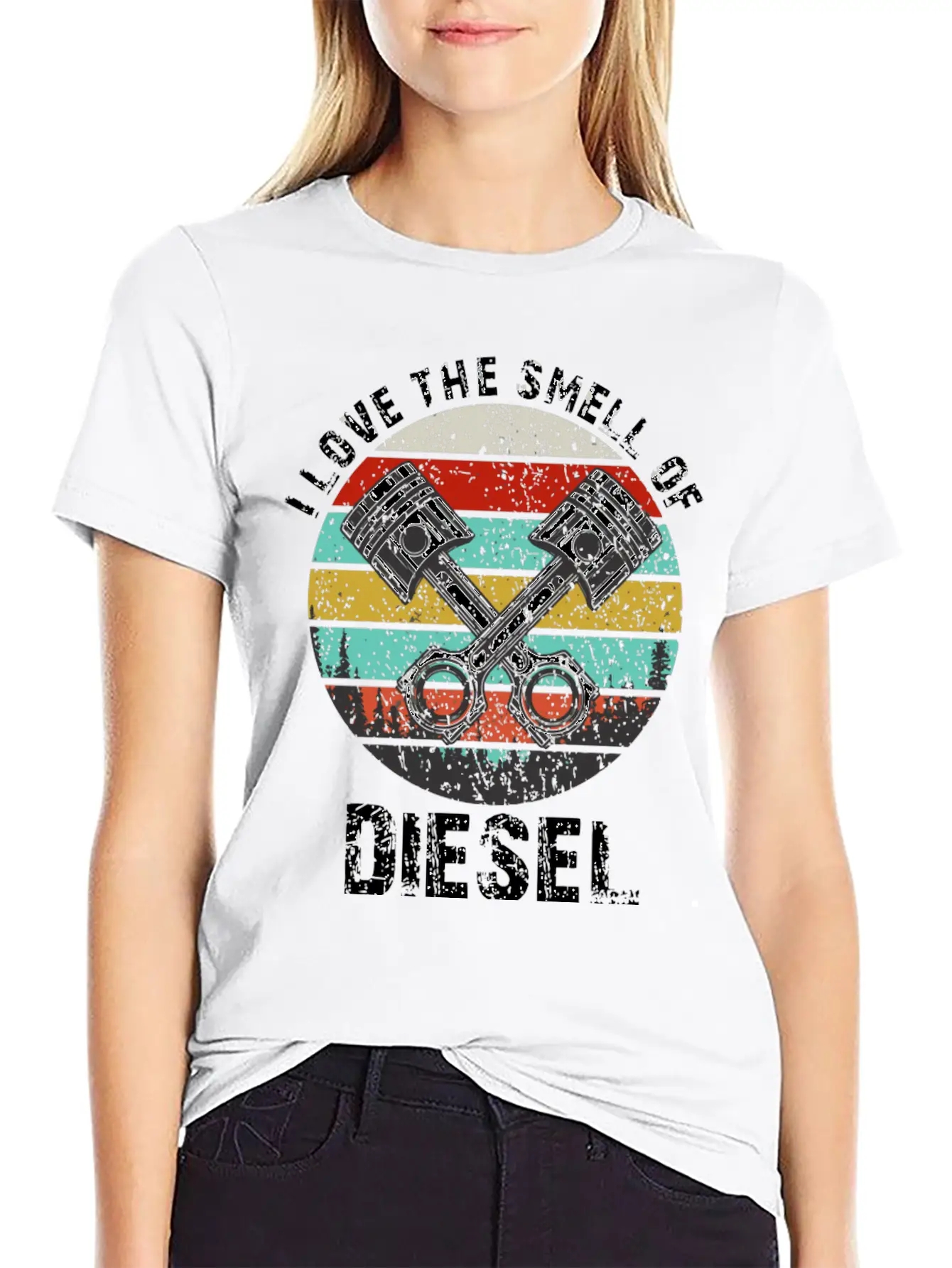 I Love The Smell Of Diesel Funny Truck Driver Gift Unisex Casual T-Shirt – Clean Design For Daily Comfort