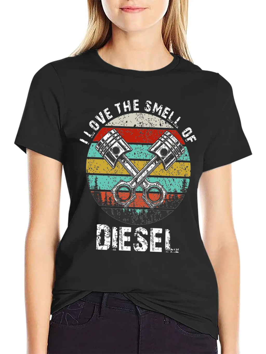I Love The Smell Of Diesel Funny Truck Driver Gift Unisex Casual T-Shirt – Clean Design For Daily Comfort
