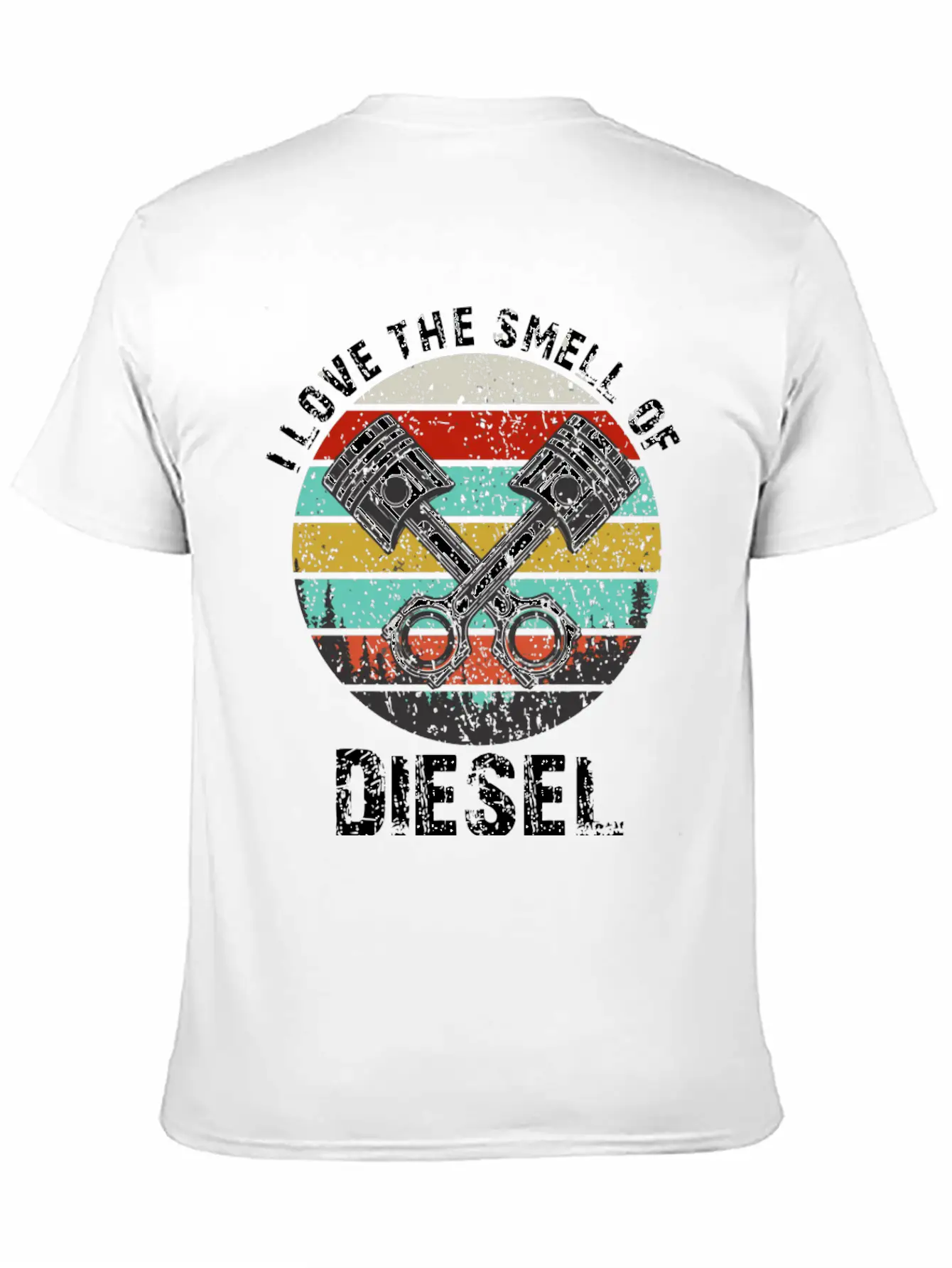 I Love The Smell Of Diesel Funny Truck Driver Gift Unisex Casual T-Shirt – Clean Design For Daily Comfort