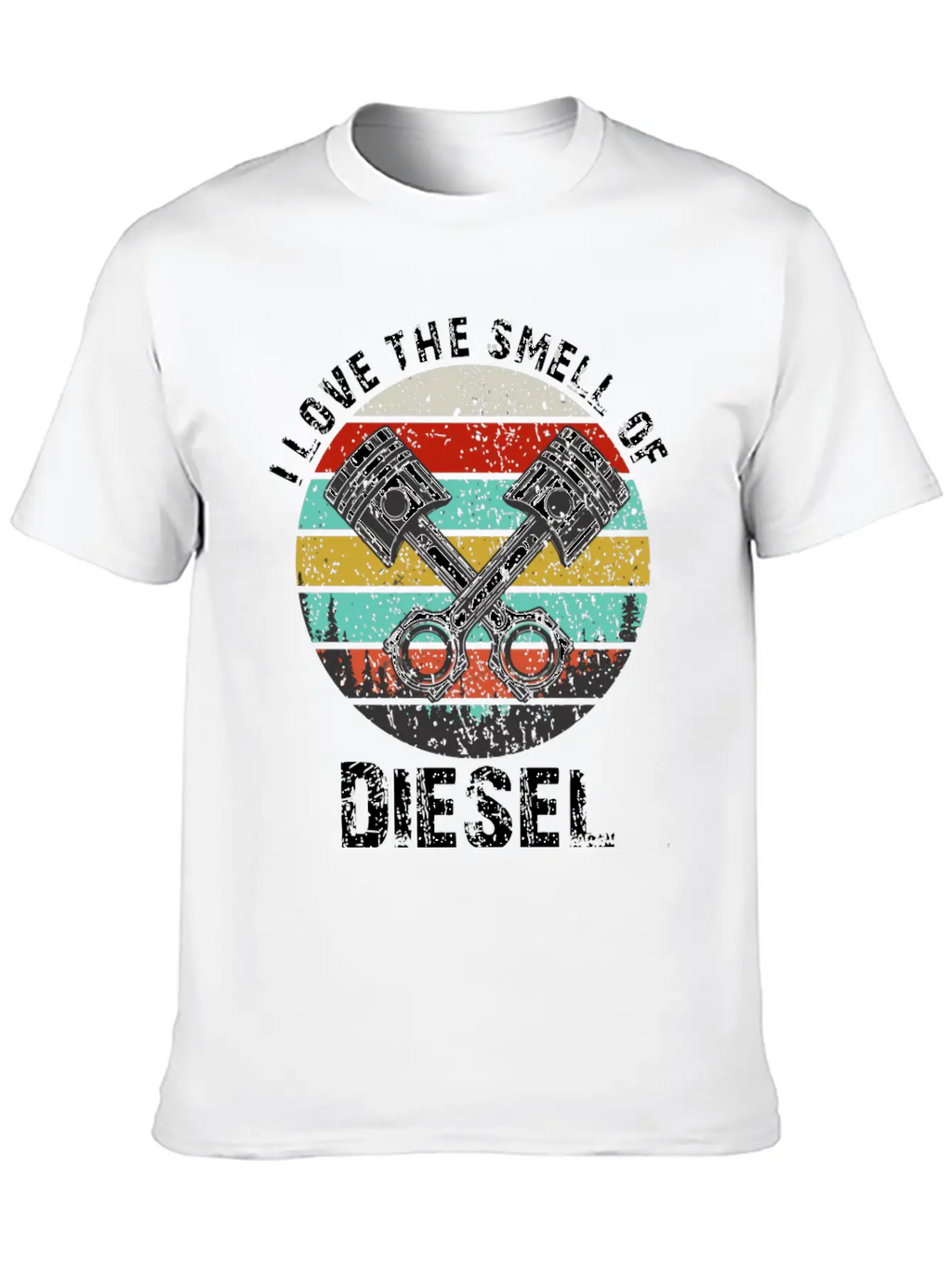 I Love The Smell Of Diesel Funny Truck Driver Gift Unisex Casual T-Shirt – Clean Design For Daily Comfort