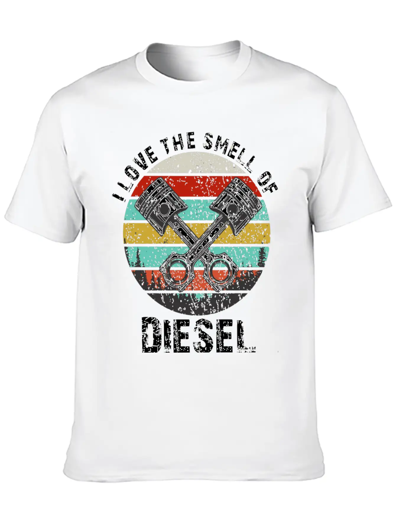 I Love The Smell Of Diesel Funny Truck Driver Gift Unisex Casual T-Shirt – Clean Design For Daily Comfort
