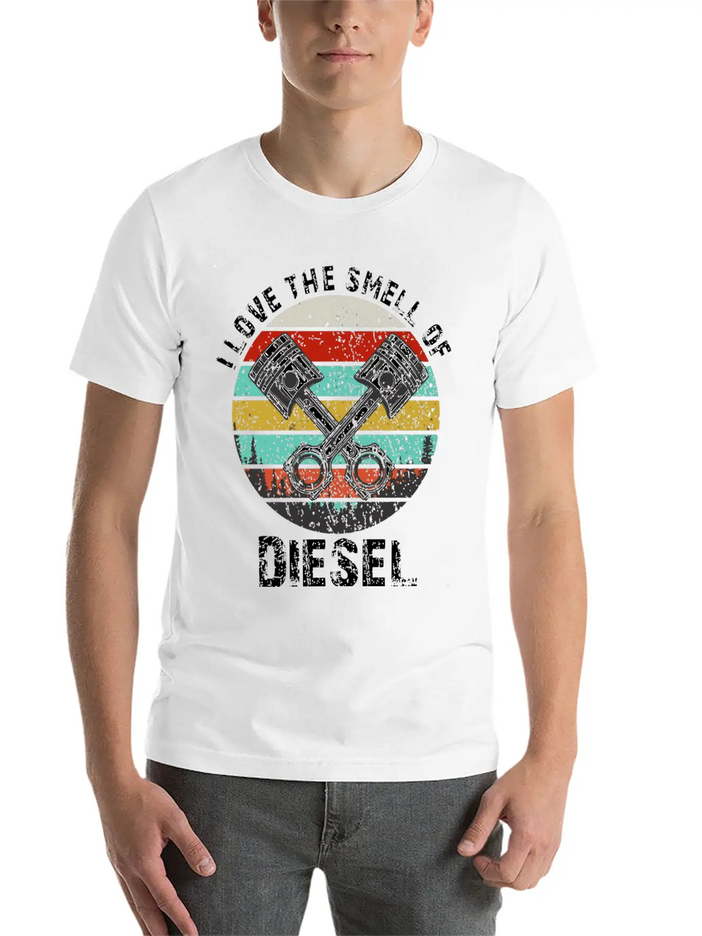 I Love The Smell Of Diesel Funny Truck Driver Gift Unisex Casual T-Shirt – Clean Design For Daily Comfort