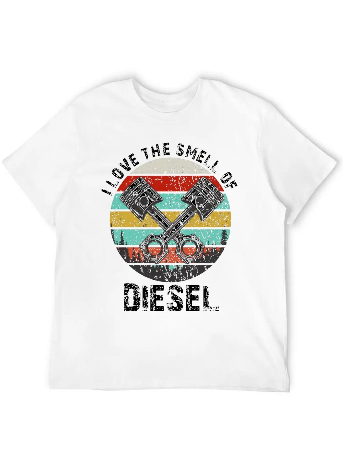 I Love The Smell Of Diesel Funny Truck Driver Gift Unisex Casual T-Shirt – Clean Design For Daily Comfort