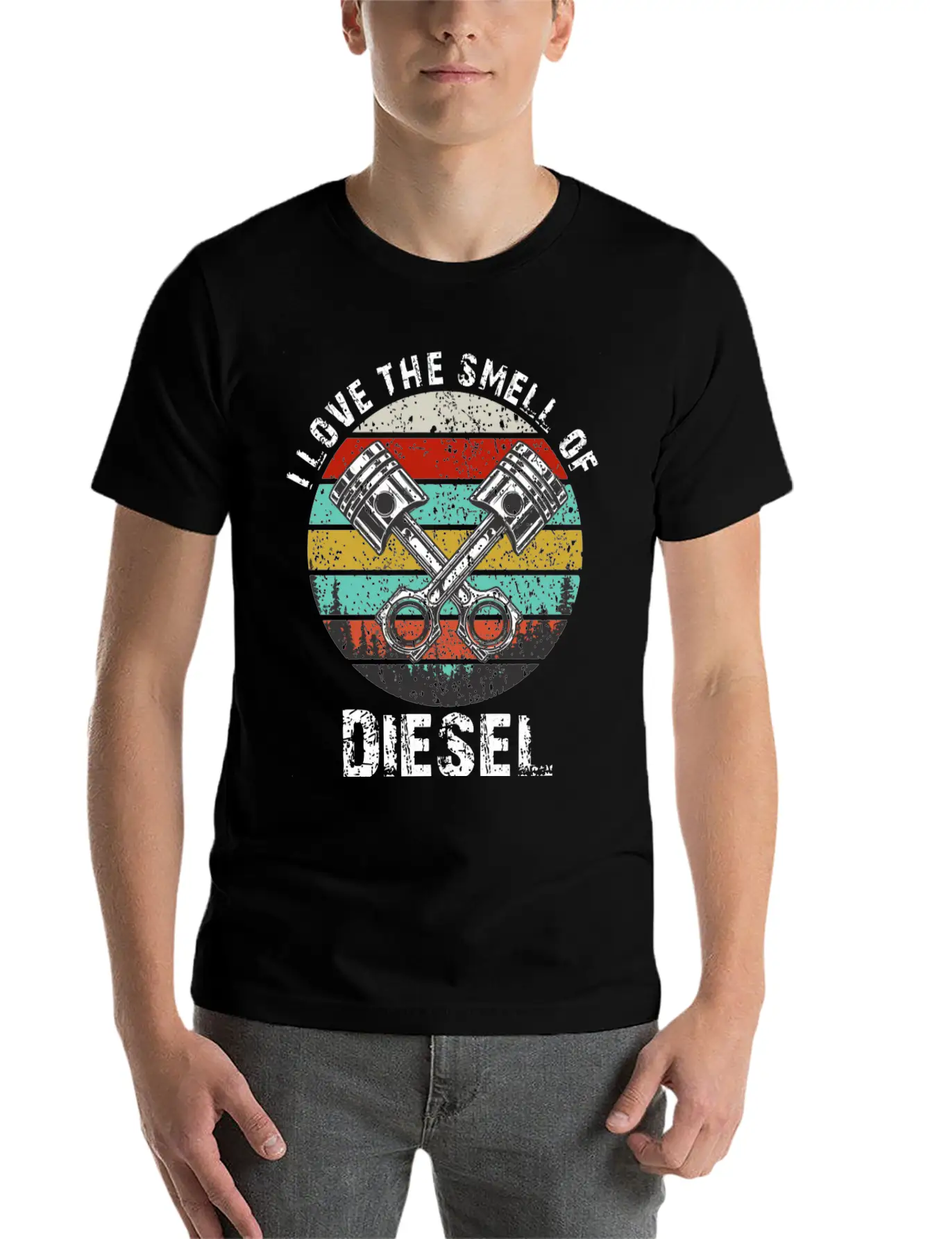 I Love The Smell Of Diesel Funny Truck Driver Gift Unisex Casual T-Shirt – Clean Design For Daily Comfort