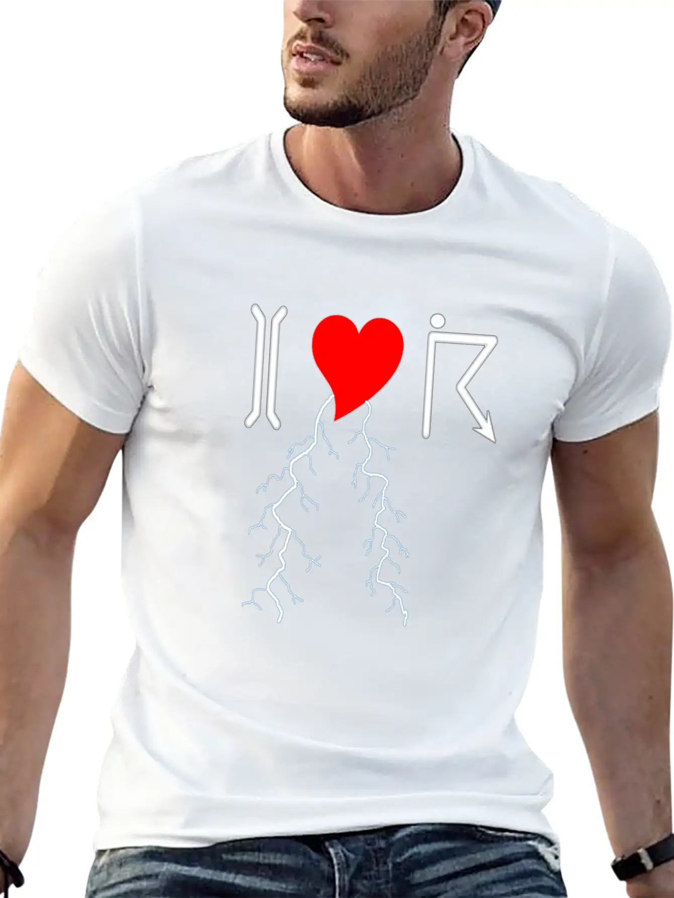 I Love Thunderstorms Unisex Short Sleeve Soft Cotton T-Shirt – Casual Everyday Wear
