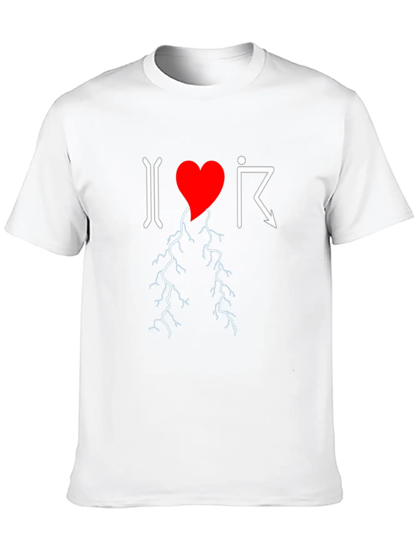 I Love Thunderstorms Unisex Short Sleeve Soft Cotton T-Shirt – Casual Everyday Wear