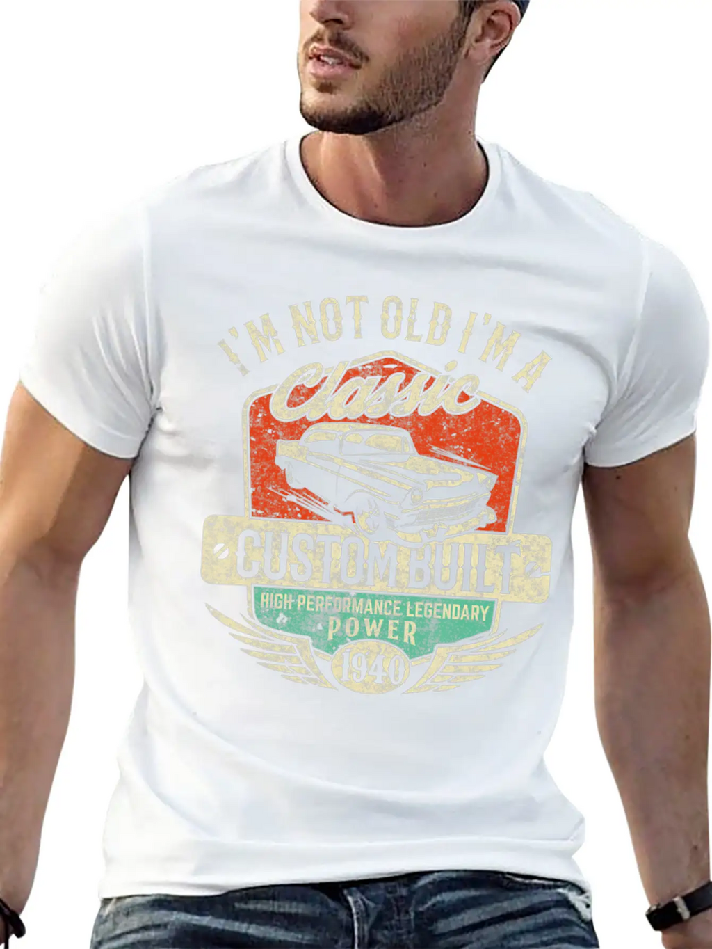 I M Not Old I M Classic 80th Birthday 1940 Papa Ca Essential Cotton Tee For Daily Outfits – Unisex Style