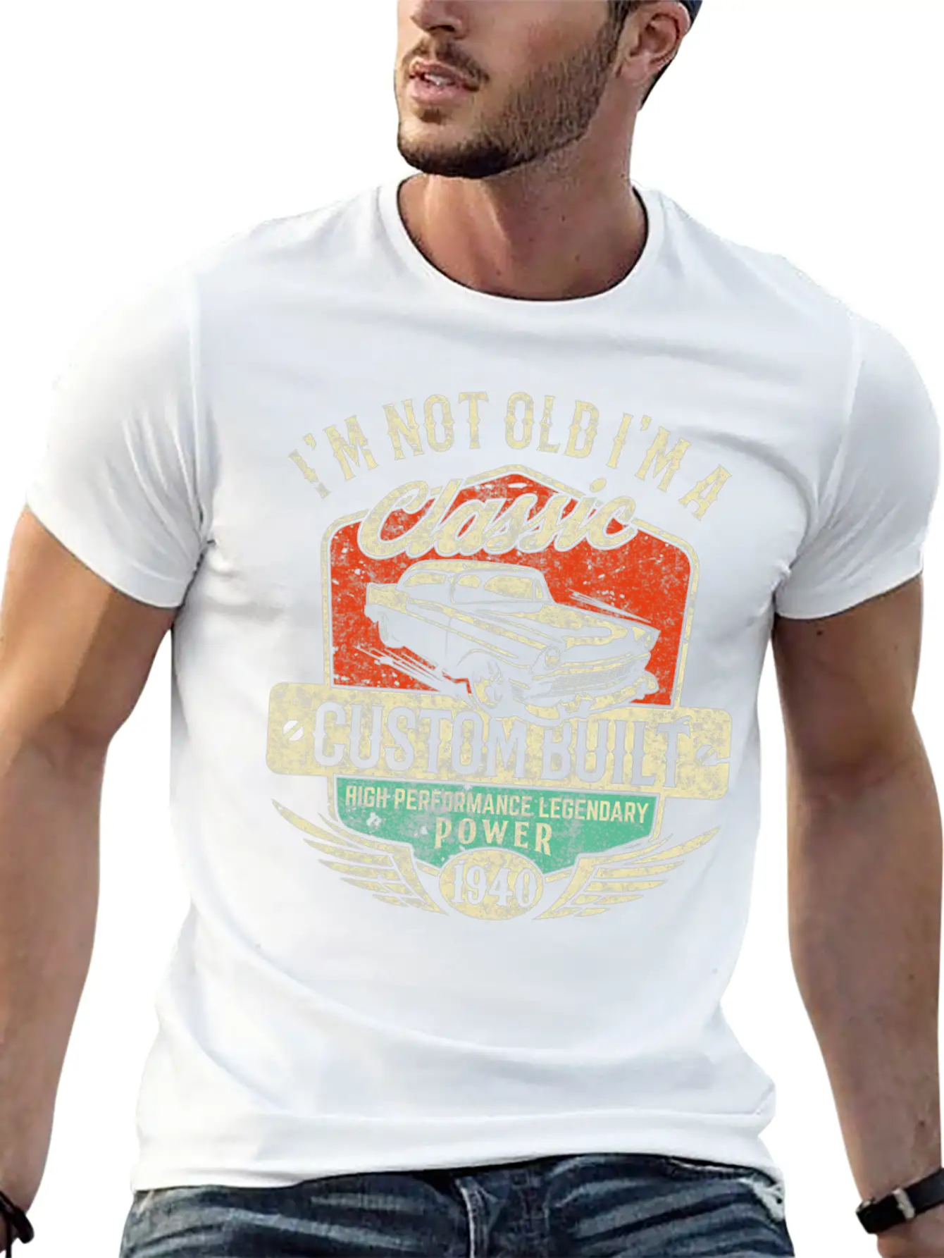 I M Not Old I M Classic 80th Birthday 1940 Papa Ca Essential Cotton Tee For Daily Outfits – Unisex Style