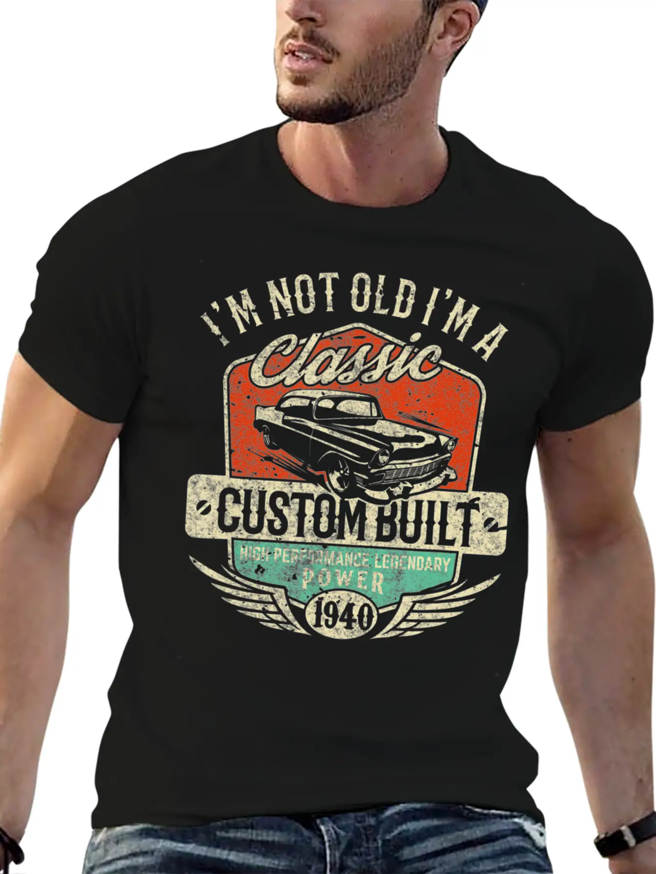 I M Not Old I M Classic 80th Birthday 1940 Papa Ca Essential Cotton Tee For Daily Outfits – Unisex Style