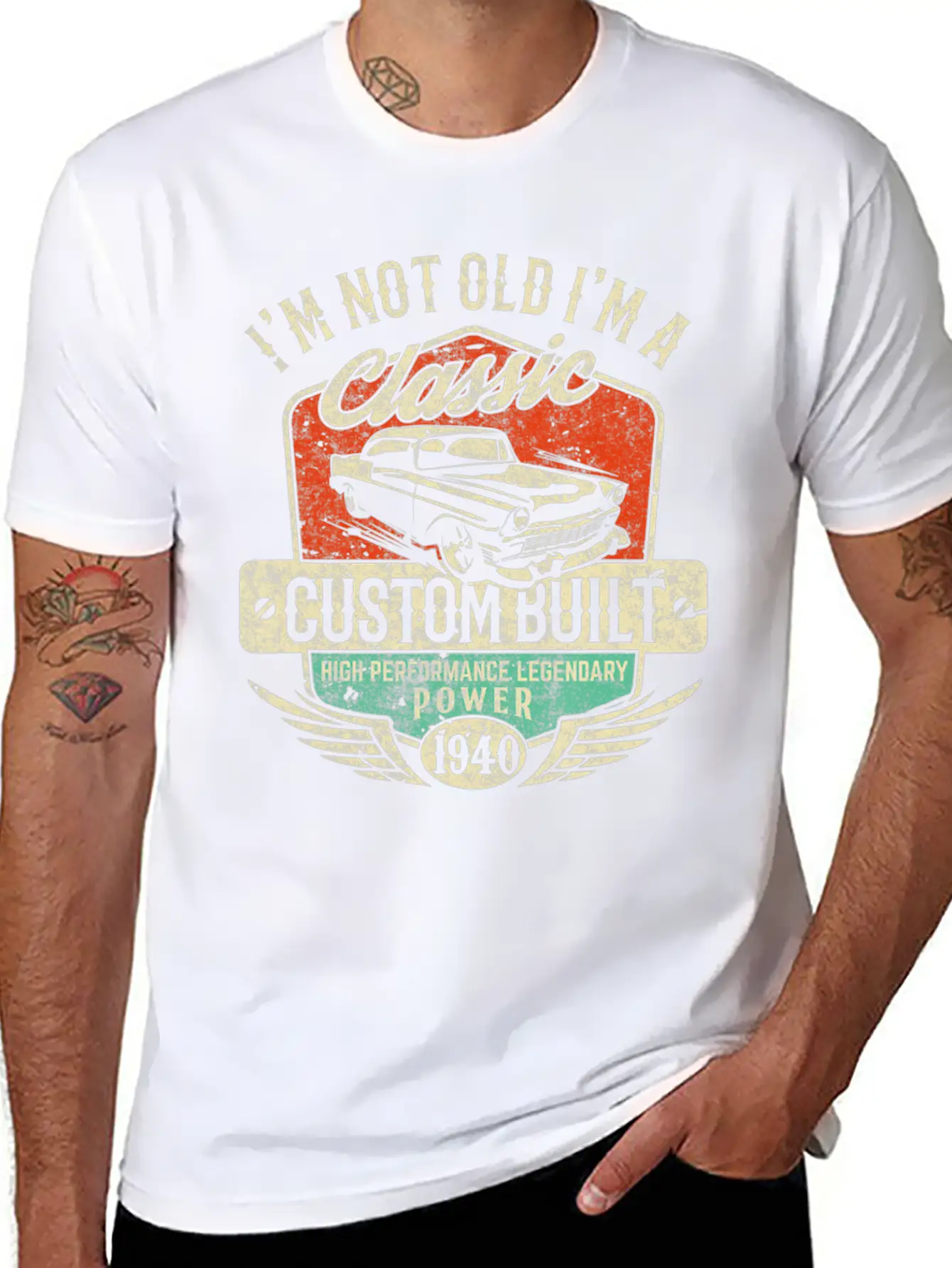 I M Not Old I M Classic 80th Birthday 1940 Papa Ca Essential Cotton Tee For Daily Outfits – Unisex Style