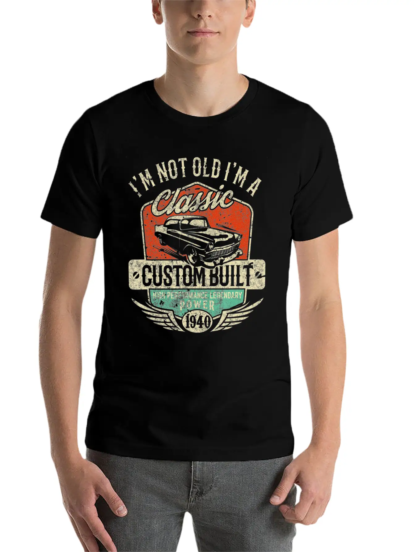 I M Not Old I M Classic 80th Birthday 1940 Papa Ca Essential Cotton Tee For Daily Outfits – Unisex Style