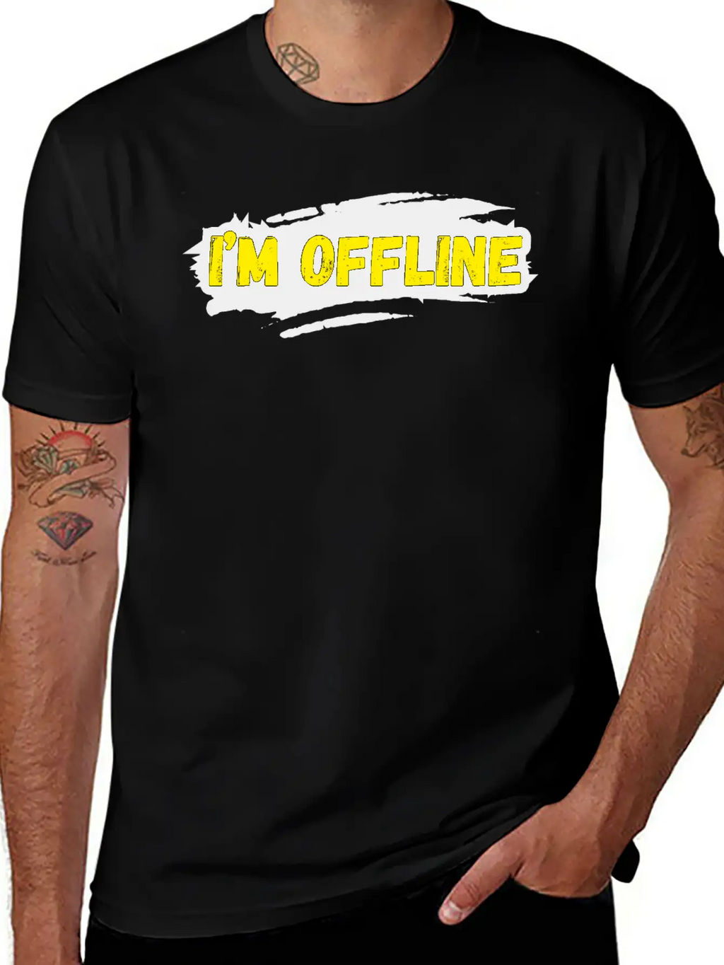 I’M Offline Unisex Casual T-Shirt – Clean Design For Daily Comfort