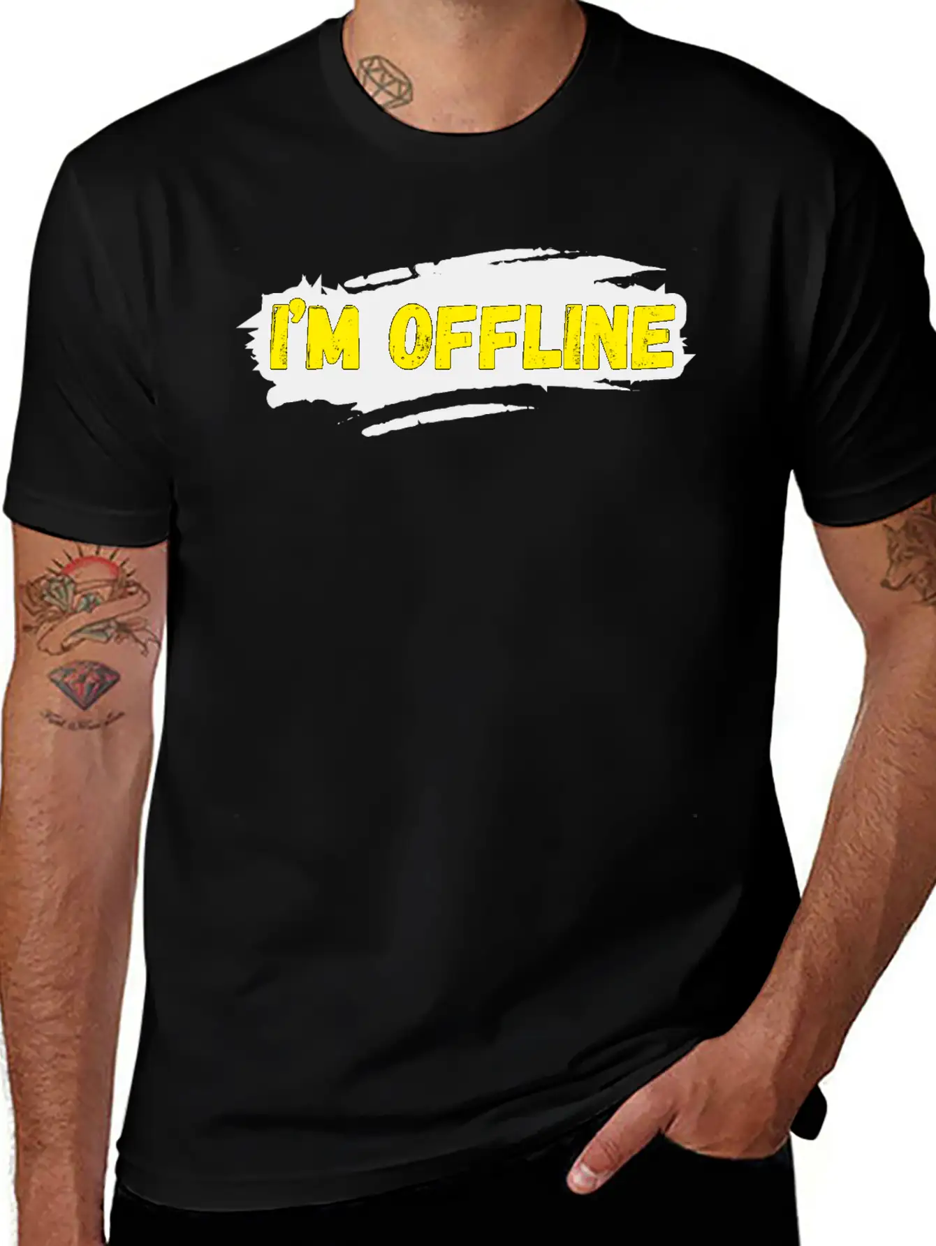 I’M Offline Unisex Casual T-Shirt – Clean Design For Daily Comfort
