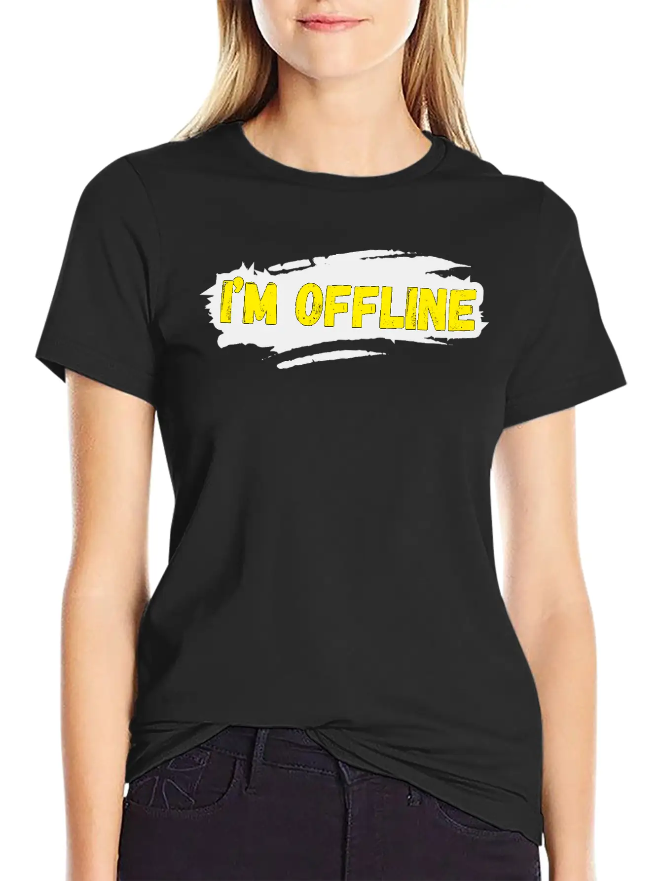 I’M Offline Unisex Casual T-Shirt – Clean Design For Daily Comfort