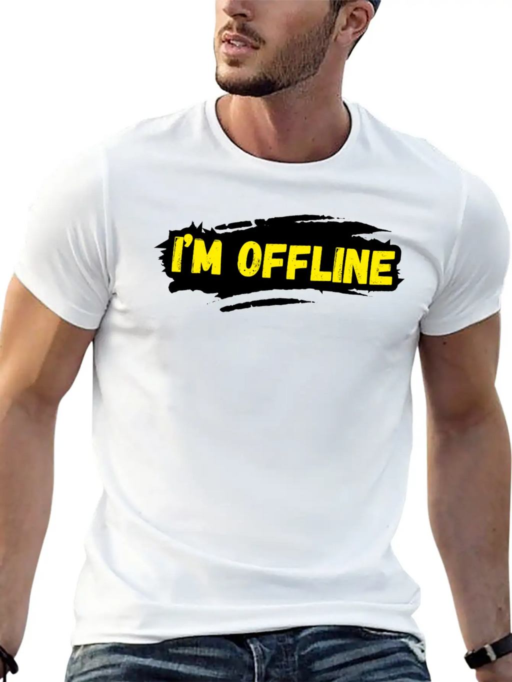 I’M Offline Unisex Casual T-Shirt – Clean Design For Daily Comfort