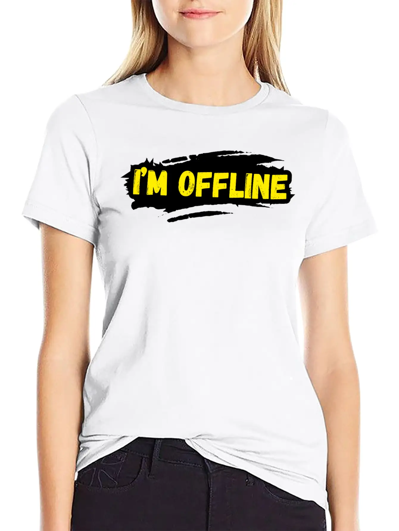 I’M Offline Unisex Casual T-Shirt – Clean Design For Daily Comfort