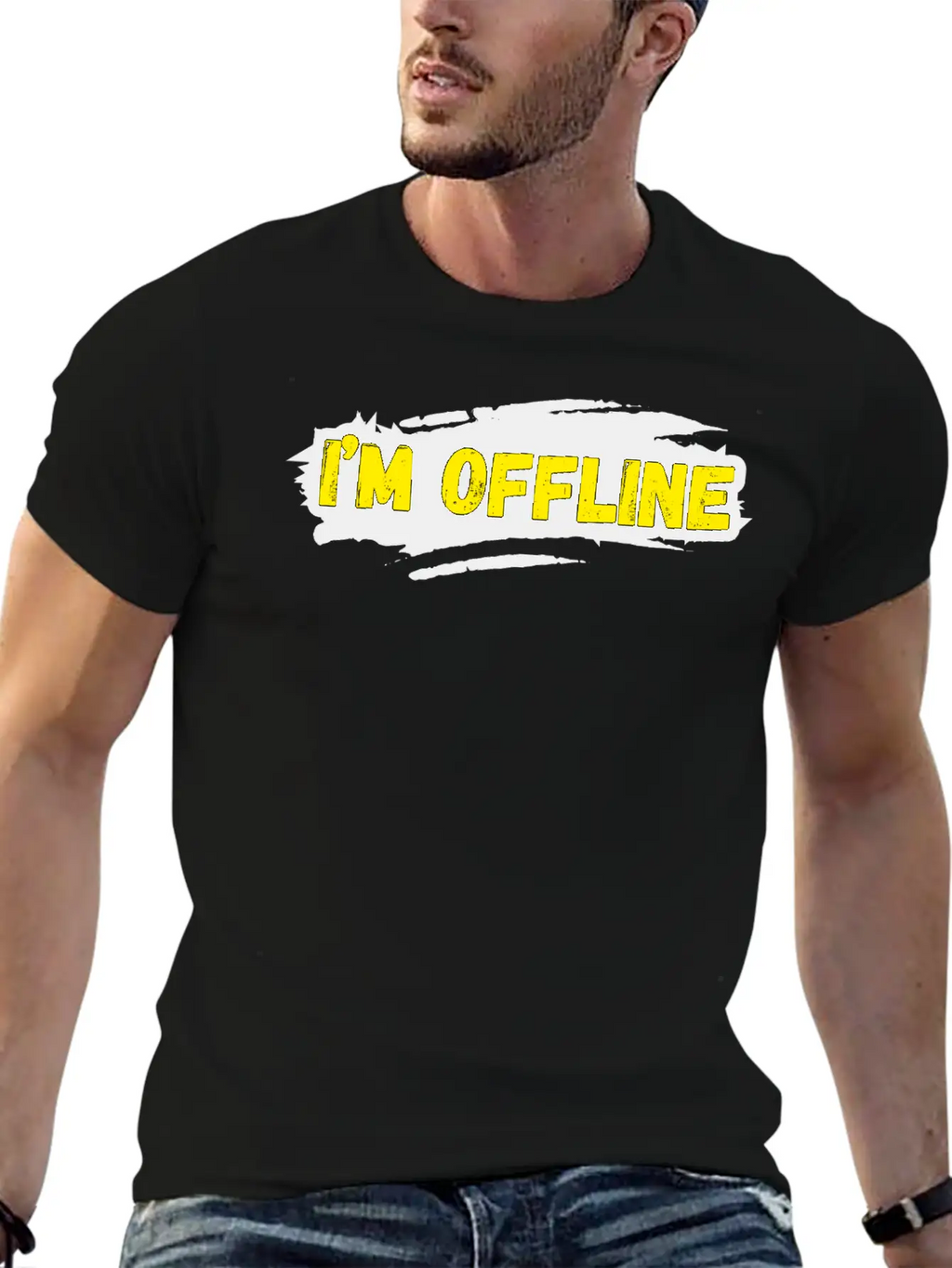I’M Offline Unisex Casual T-Shirt – Clean Design For Daily Comfort