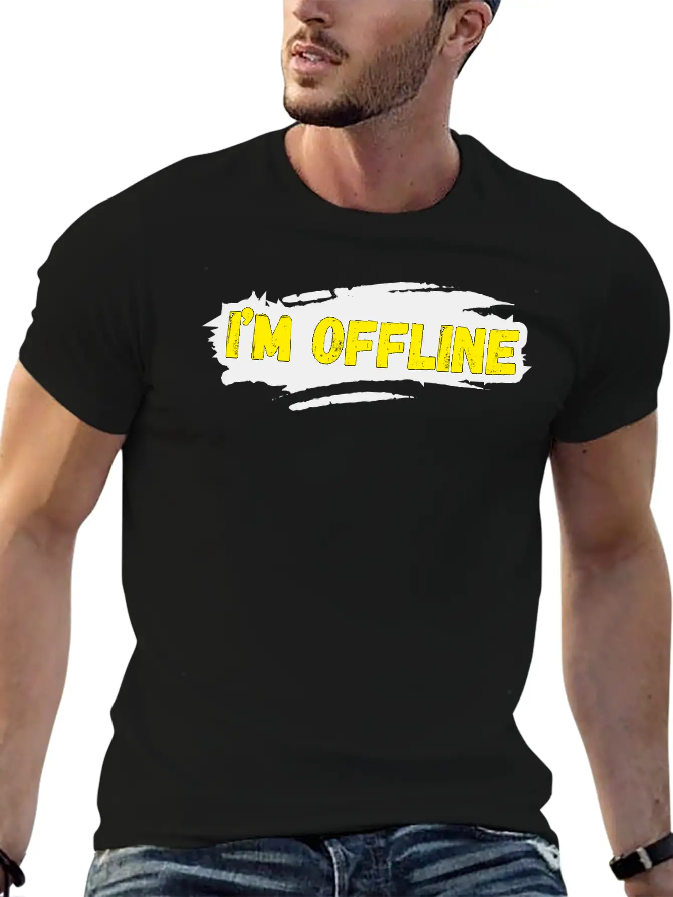 I’M Offline Unisex Casual T-Shirt – Clean Design For Daily Comfort