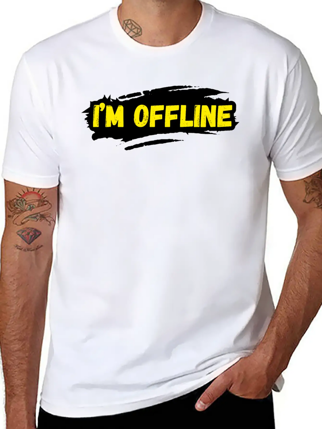 I’M Offline Unisex Casual T-Shirt – Clean Design For Daily Comfort