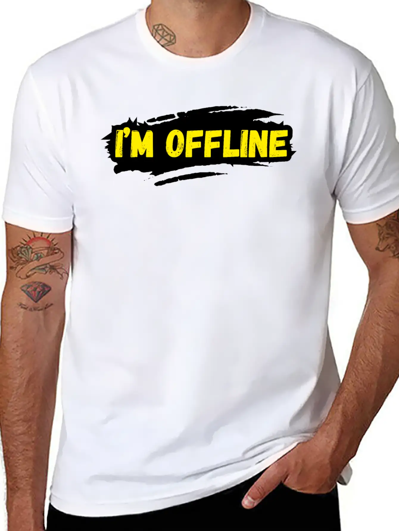 I’M Offline Unisex Casual T-Shirt – Clean Design For Daily Comfort