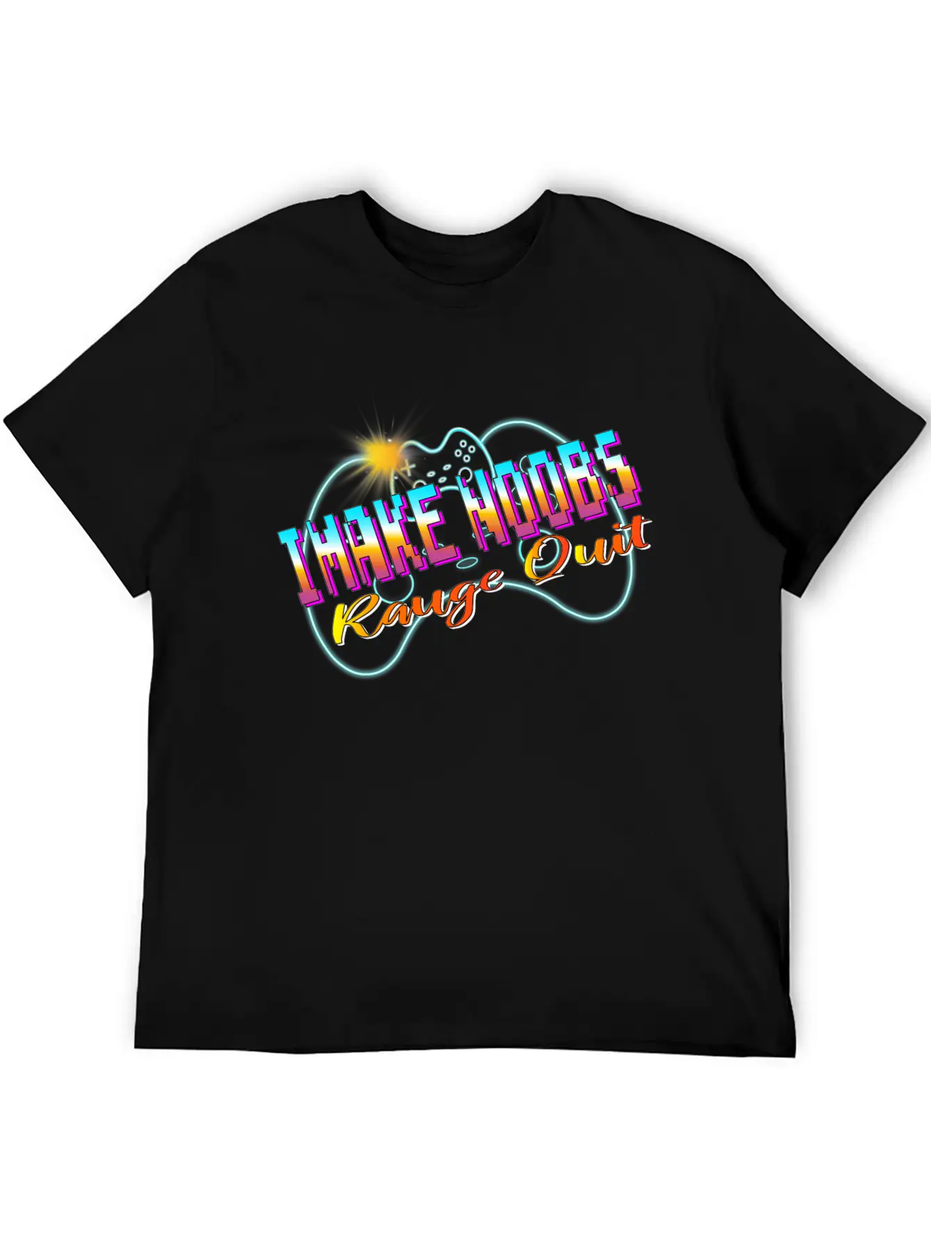 I Make Noobs Rage Quit Unisex Short Sleeve Soft Cotton T-Shirt – Casual Everyday Wear