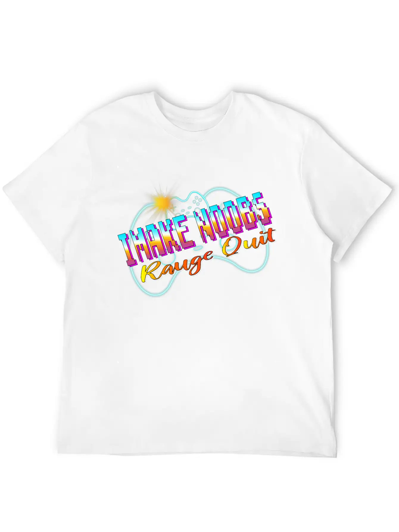 I Make Noobs Rage Quit Unisex Short Sleeve Soft Cotton T-Shirt – Casual Everyday Wear