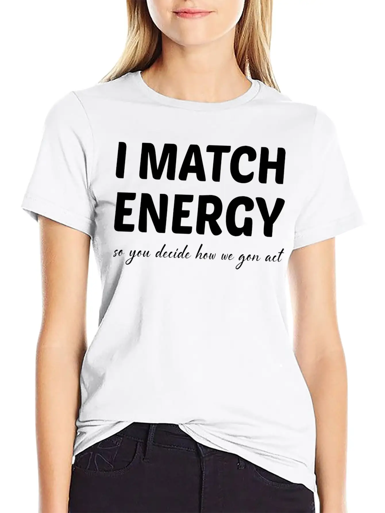 I Match Energy Retro Essential Cotton Tee For Daily Outfits – Unisex Style