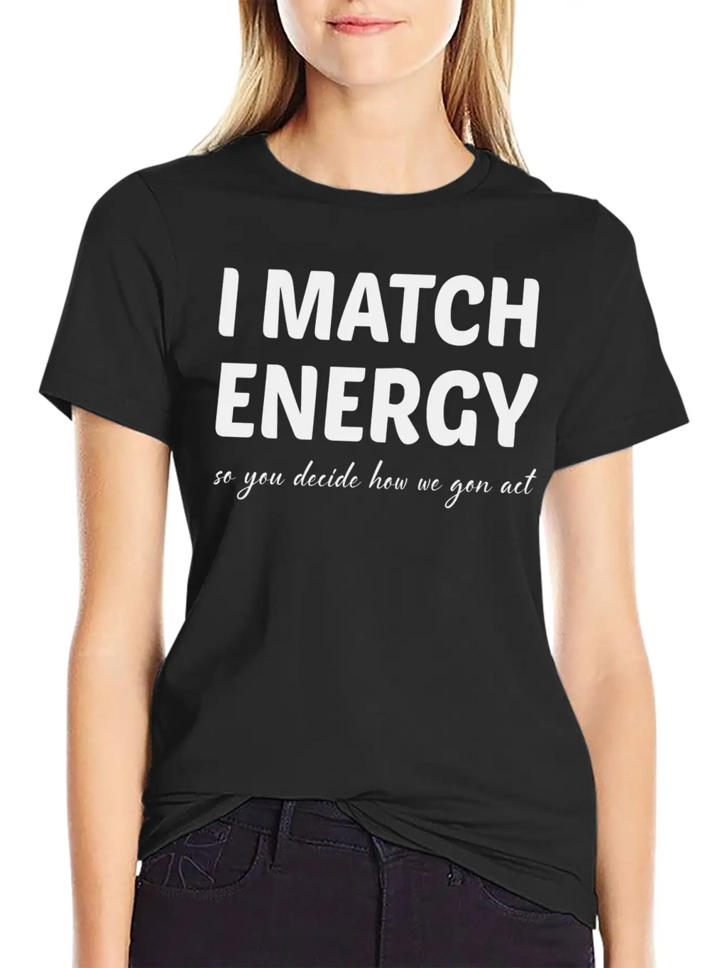 I Match Energy Retro Essential Cotton Tee For Daily Outfits – Unisex Style