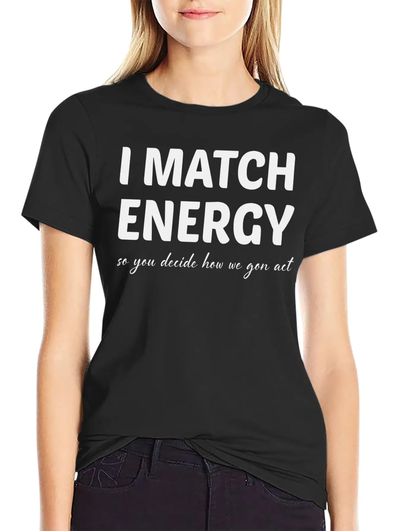 I Match Energy Retro Essential Cotton Tee For Daily Outfits – Unisex Style
