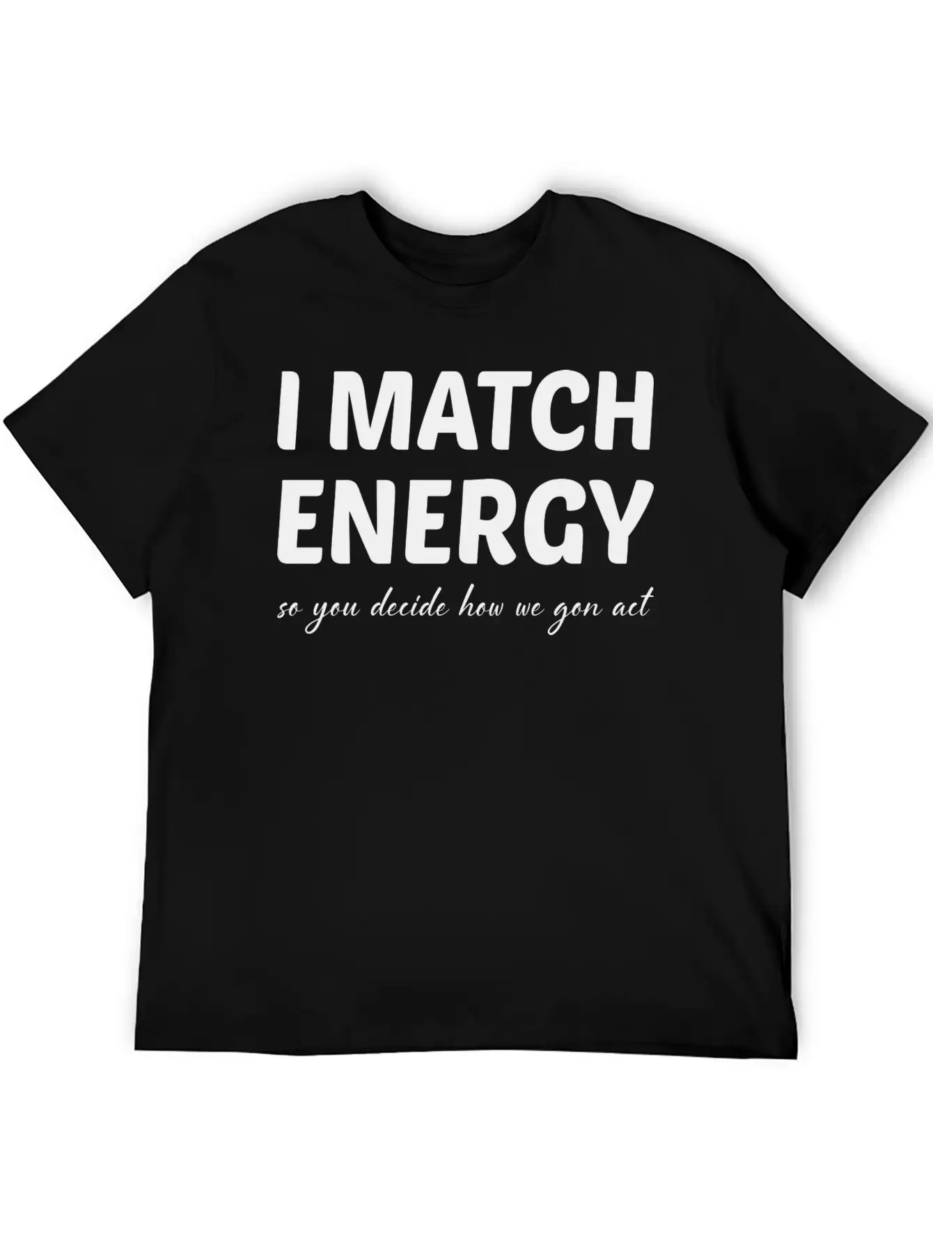 I Match Energy Retro Essential Cotton Tee For Daily Outfits – Unisex Style