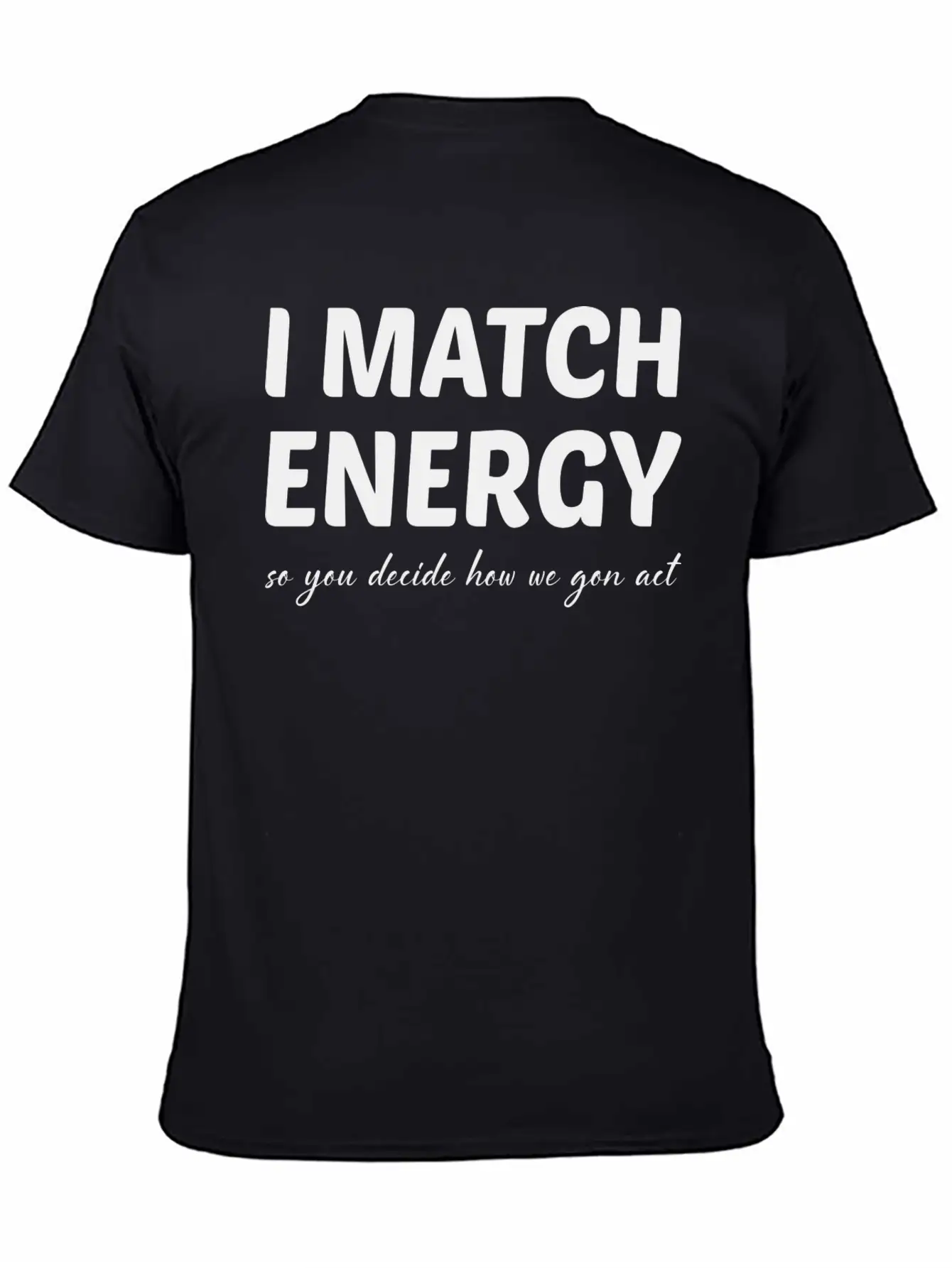 I Match Energy Retro Essential Cotton Tee For Daily Outfits – Unisex Style
