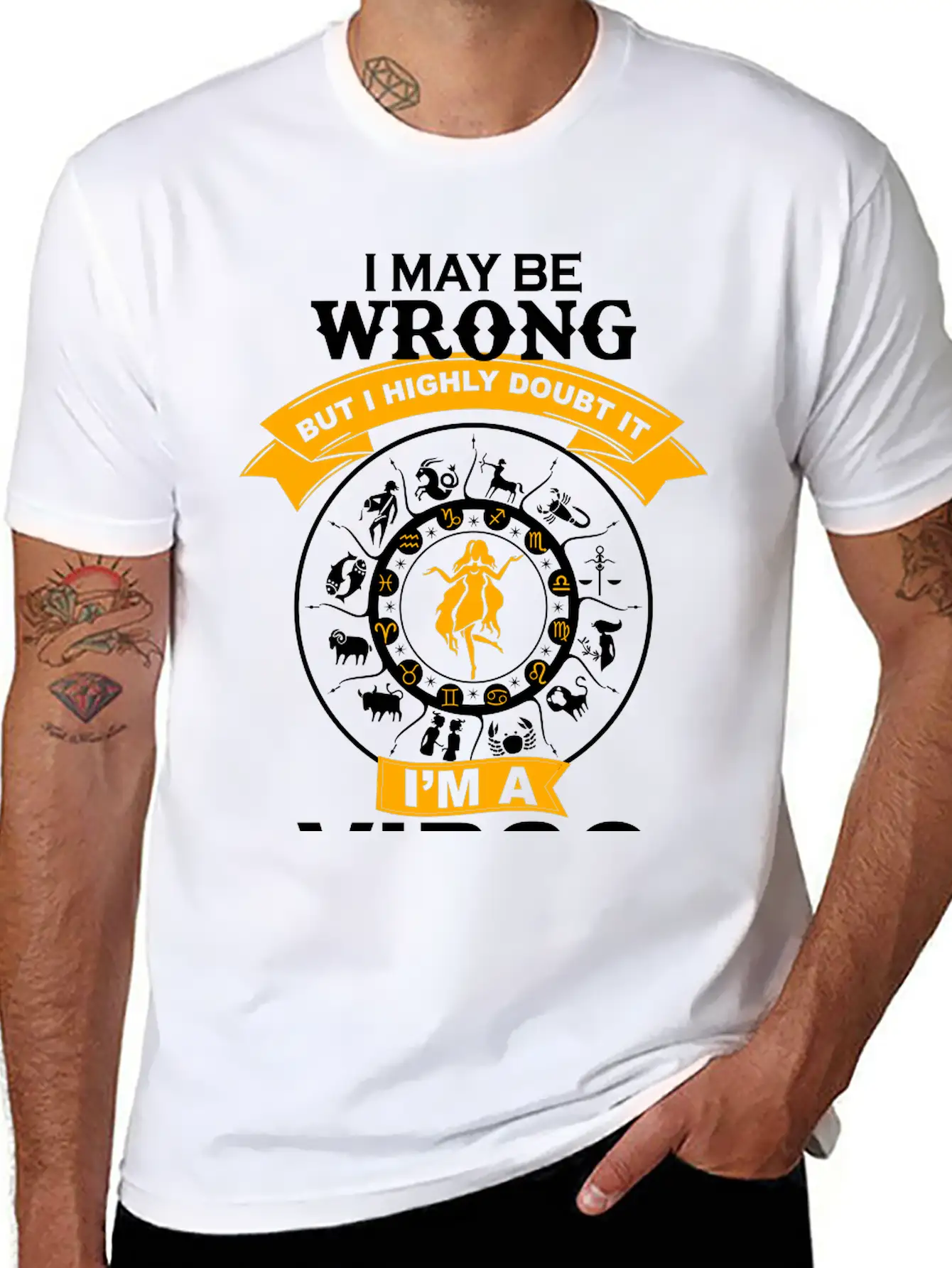 I May Be Wrong I'm A Virgo Essential Cotton Tee For Daily Outfits – Unisex Style