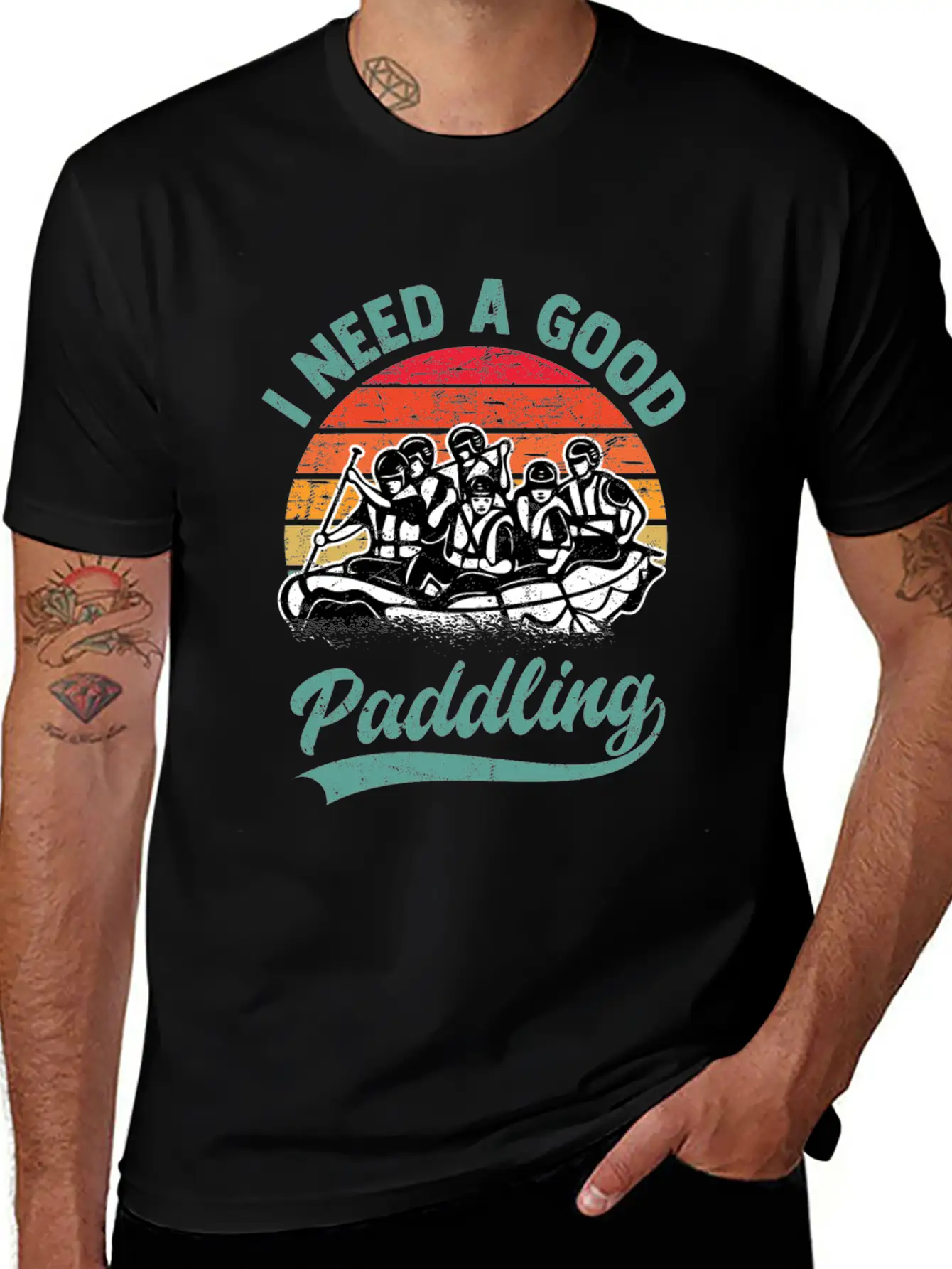 I Need A Good Paddling White Water Rafting Unisex Casual T-Shirt – Clean Design For Daily Comfort