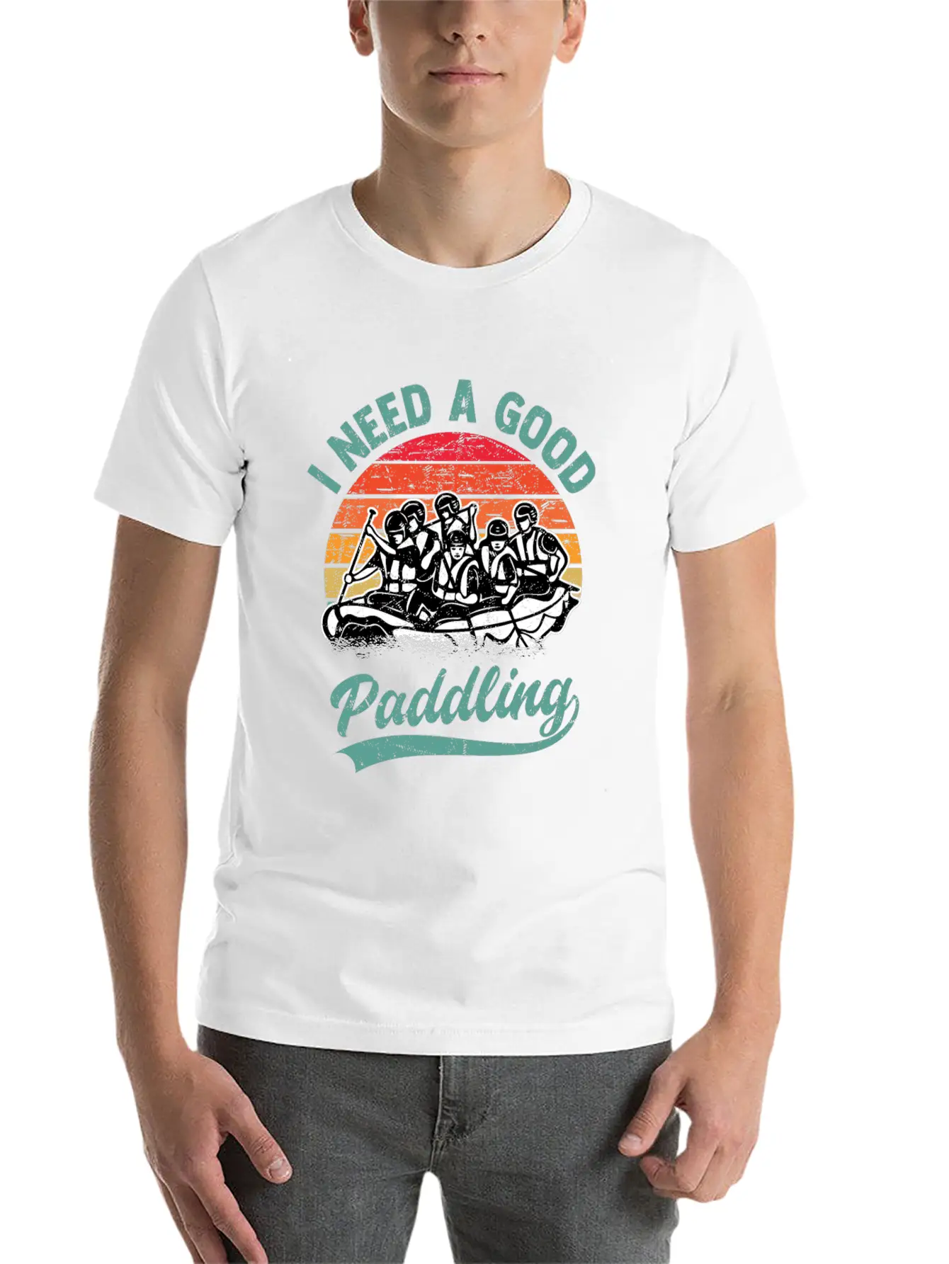 I Need A Good Paddling White Water Rafting Unisex Casual T-Shirt – Clean Design For Daily Comfort