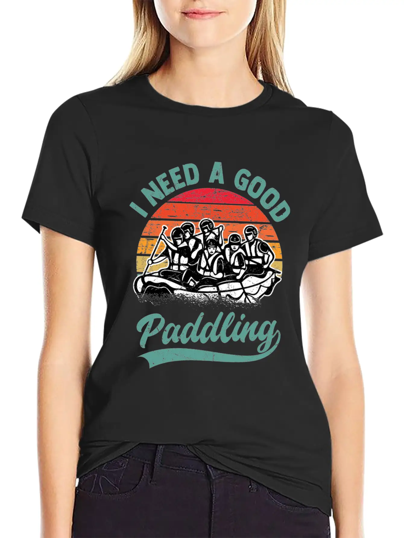 I Need A Good Paddling White Water Rafting Unisex Casual T-Shirt – Clean Design For Daily Comfort
