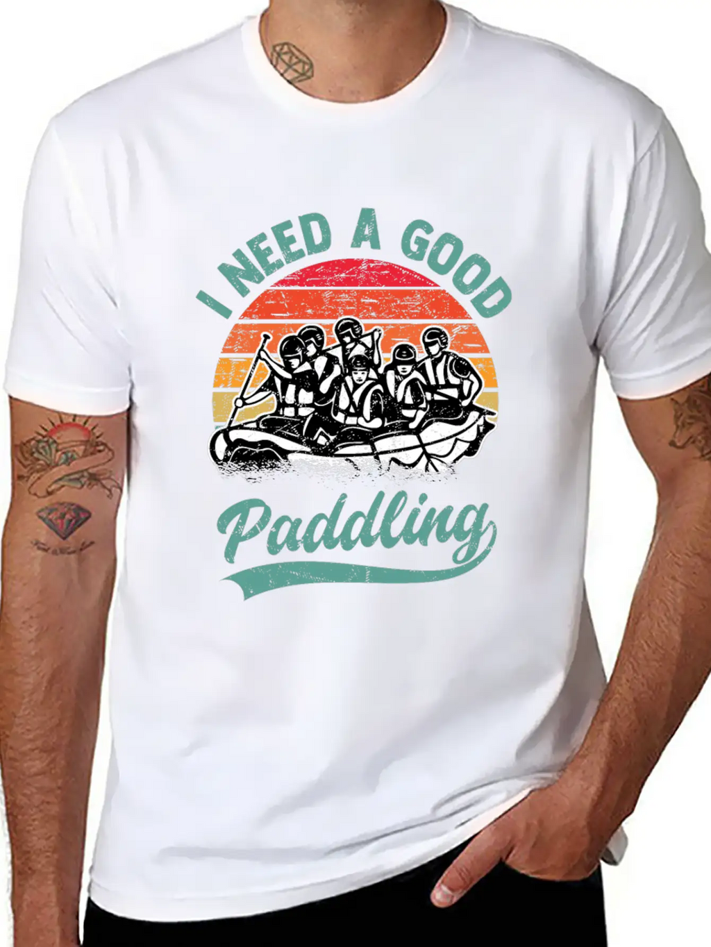 I Need A Good Paddling White Water Rafting Unisex Casual T-Shirt – Clean Design For Daily Comfort