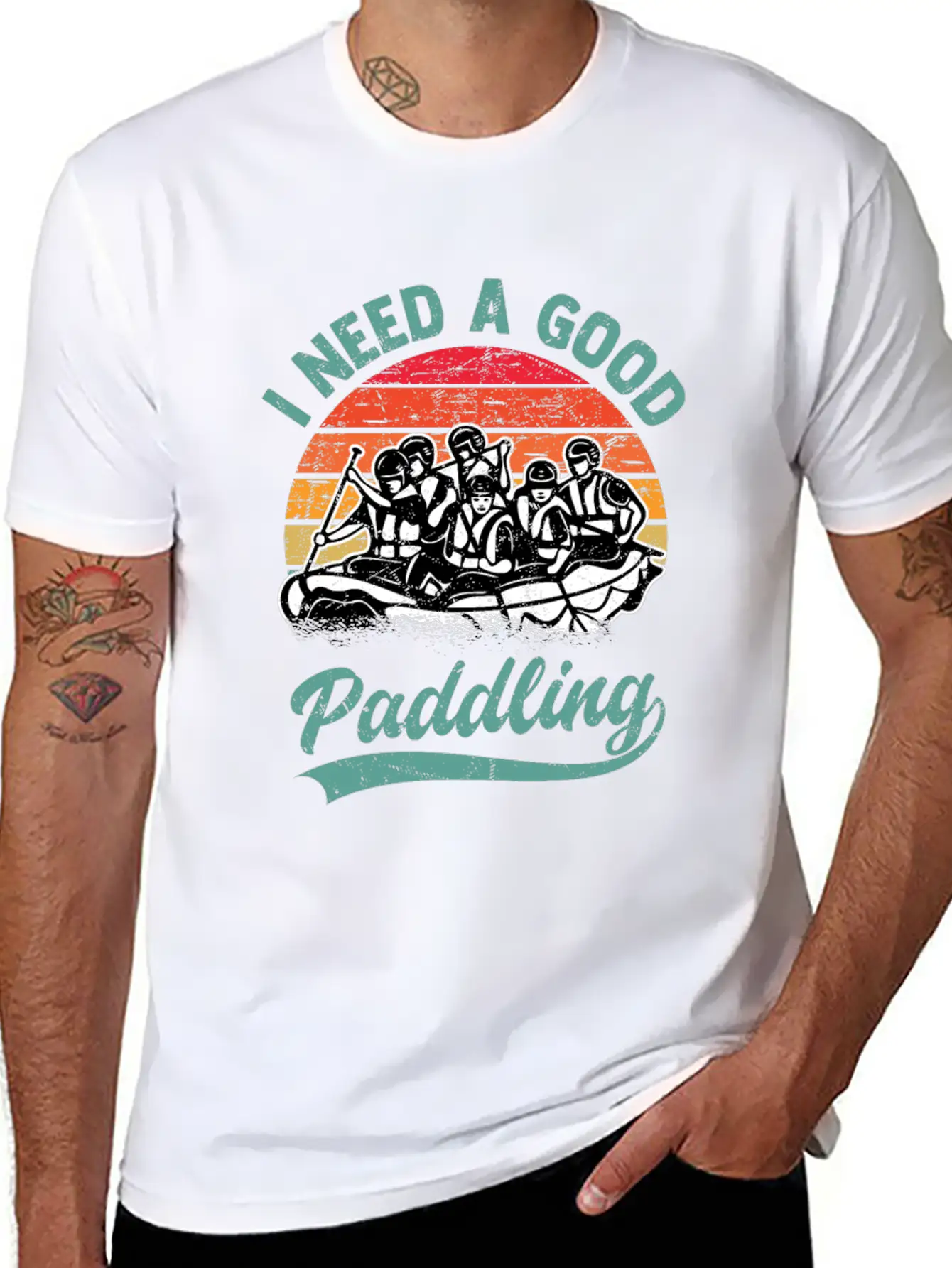I Need A Good Paddling White Water Rafting Unisex Casual T-Shirt – Clean Design For Daily Comfort