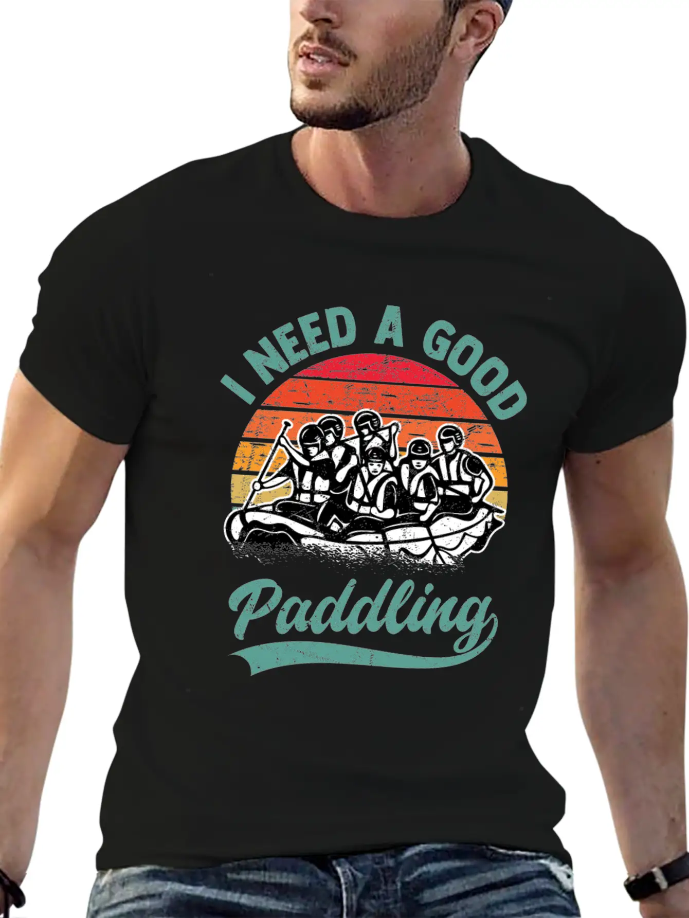 I Need A Good Paddling White Water Rafting Unisex Casual T-Shirt – Clean Design For Daily Comfort