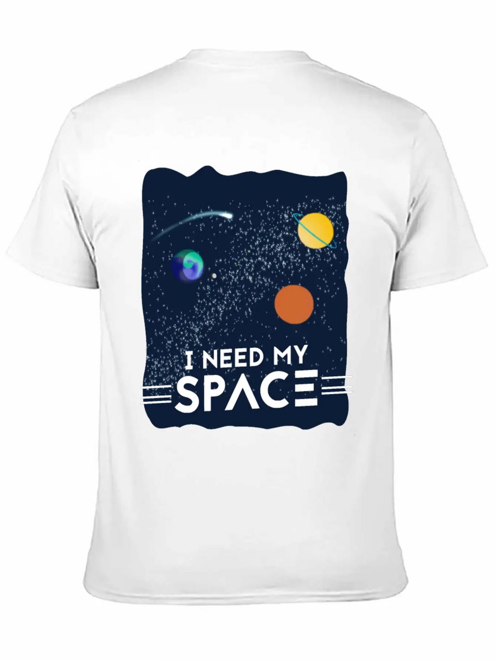 I Need My Space Breathable Soft Cotton T-Shirt – Timeless Casual Look