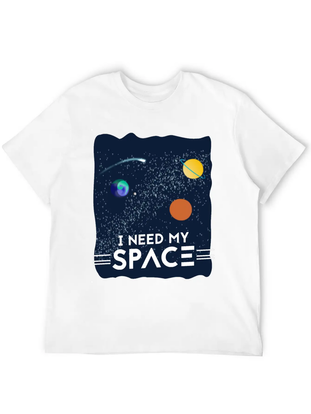 I Need My Space Breathable Soft Cotton T-Shirt – Timeless Casual Look