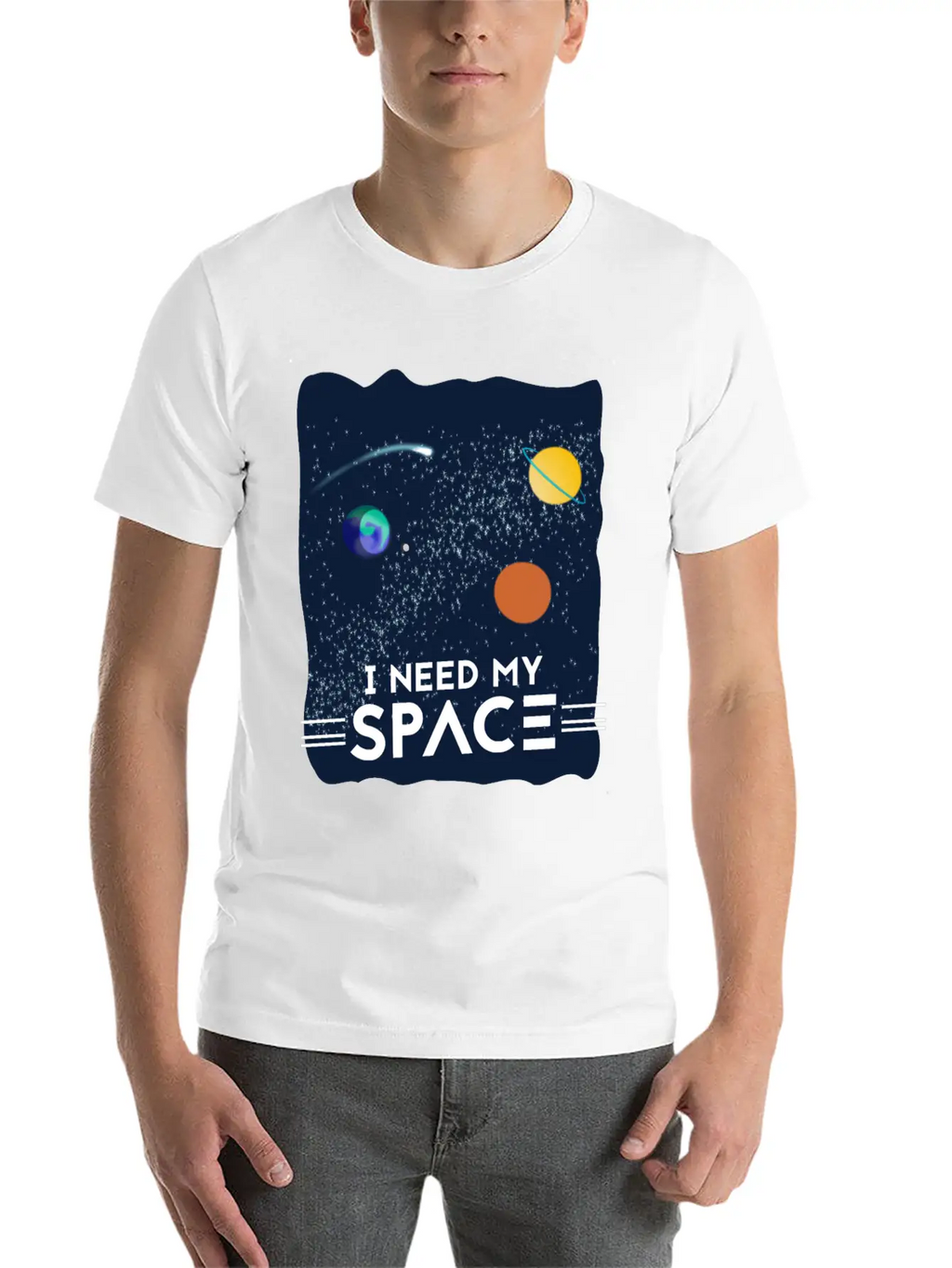 I Need My Space Breathable Soft Cotton T-Shirt – Timeless Casual Look