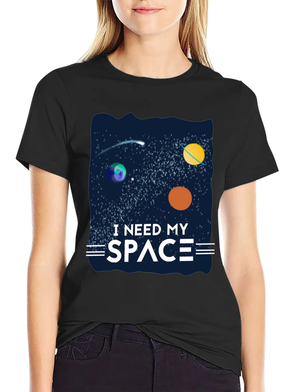 I Need My Space Breathable Soft Cotton T-Shirt – Timeless Casual Look