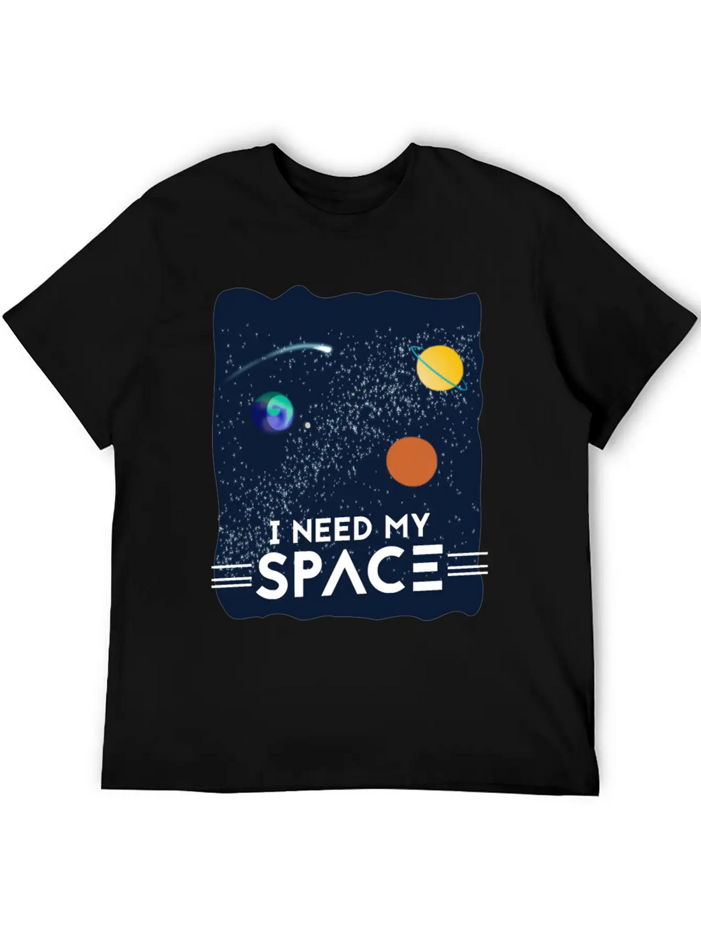 I Need My Space Breathable Soft Cotton T-Shirt – Timeless Casual Look