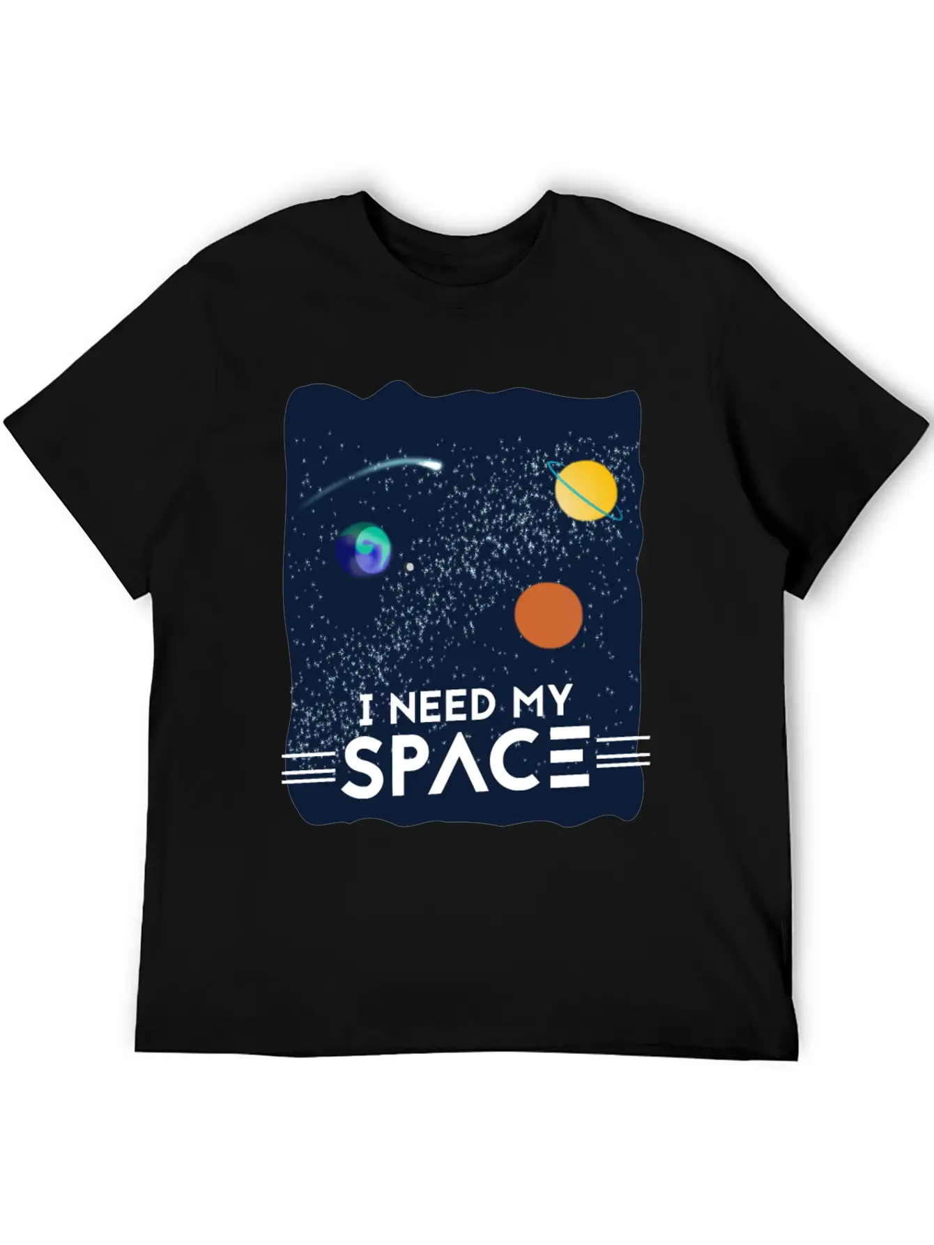 I Need My Space Breathable Soft Cotton T-Shirt – Timeless Casual Look