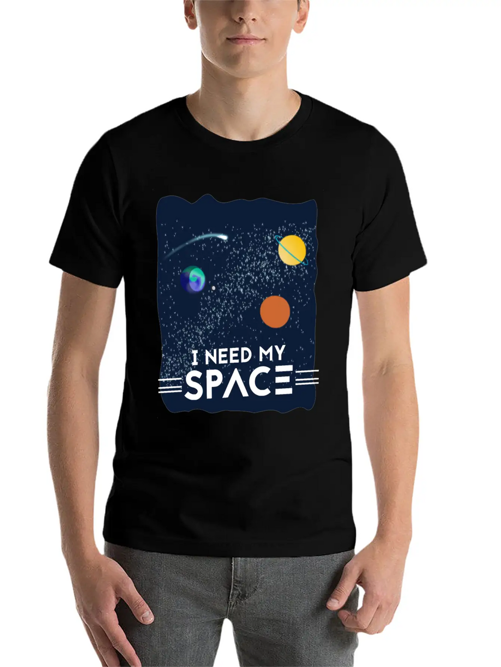 I Need My Space Breathable Soft Cotton T-Shirt – Timeless Casual Look